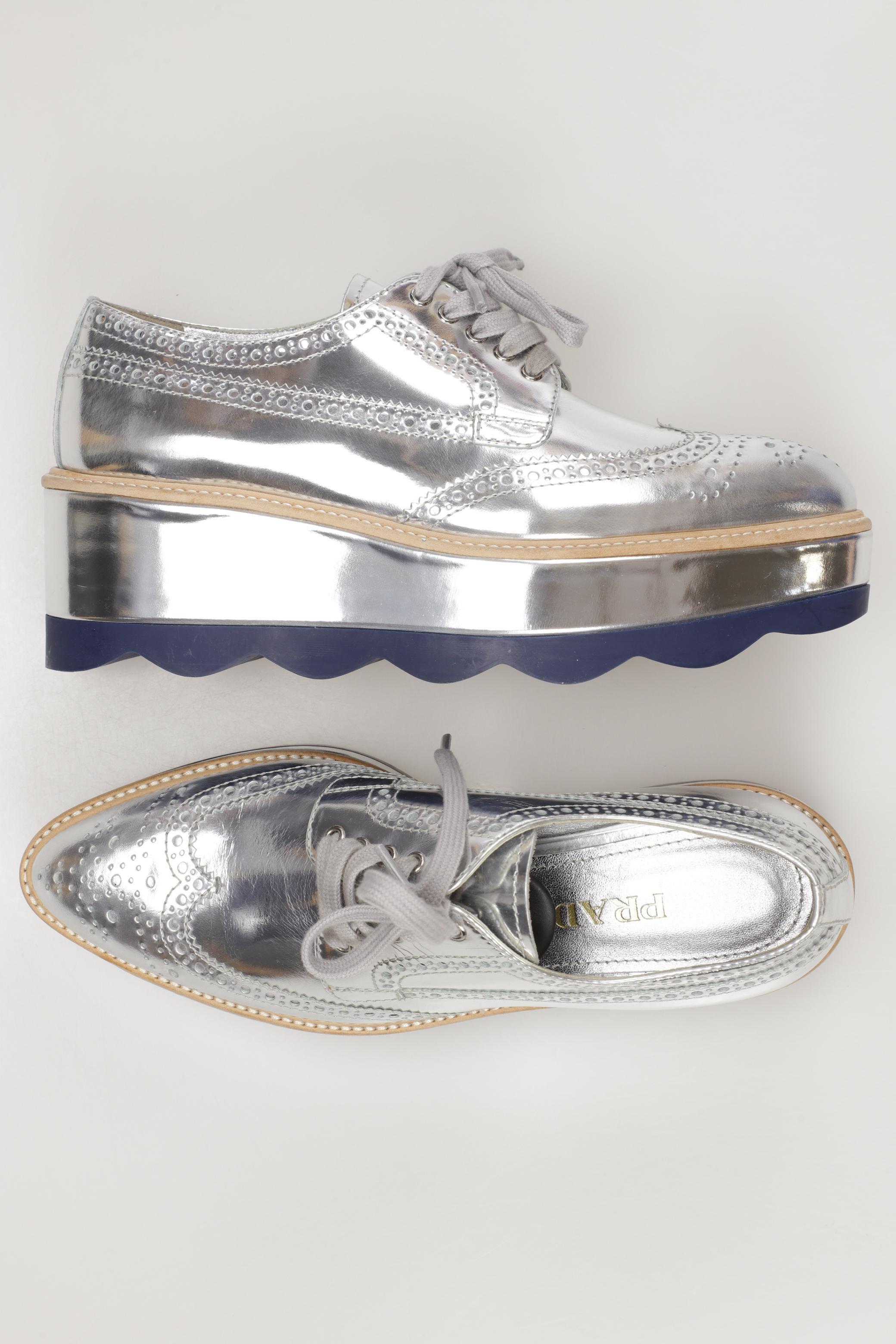 

Prada Damen Halbschuh, silber, Gr. 36