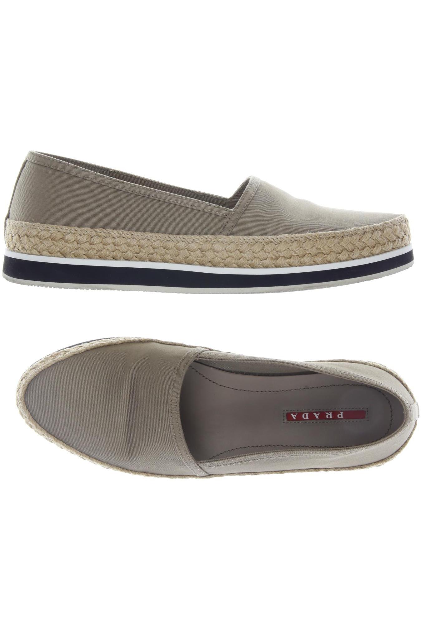 

Prada Damen Halbschuh, beige, Gr. 37
