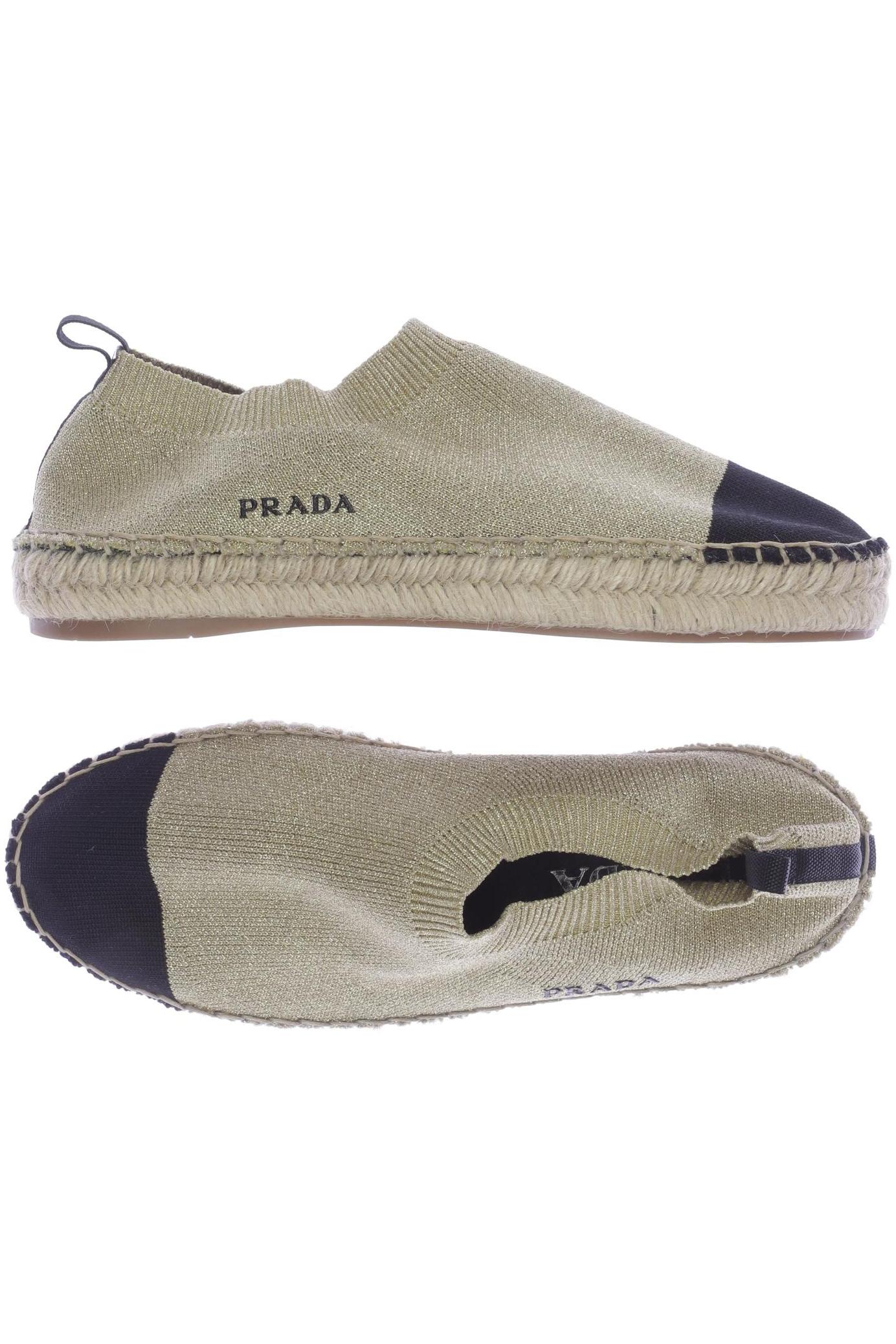 

Prada Damen Halbschuh, beige, Gr. 36