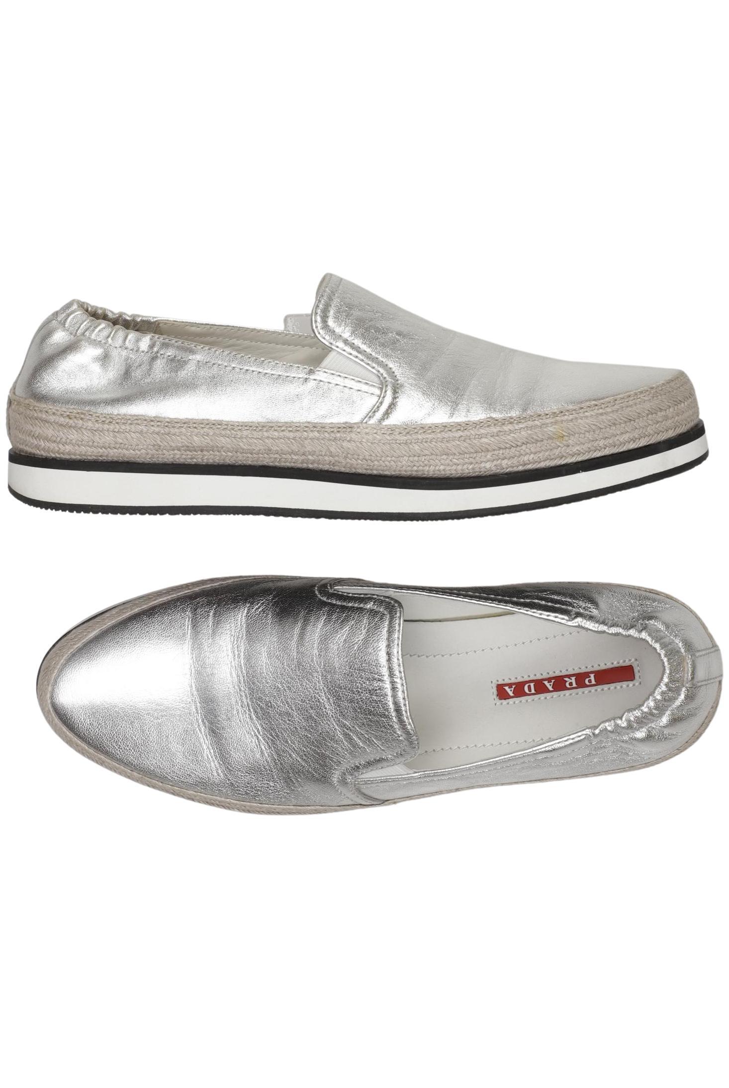 

Prada Damen Halbschuh, silber, Gr. 37