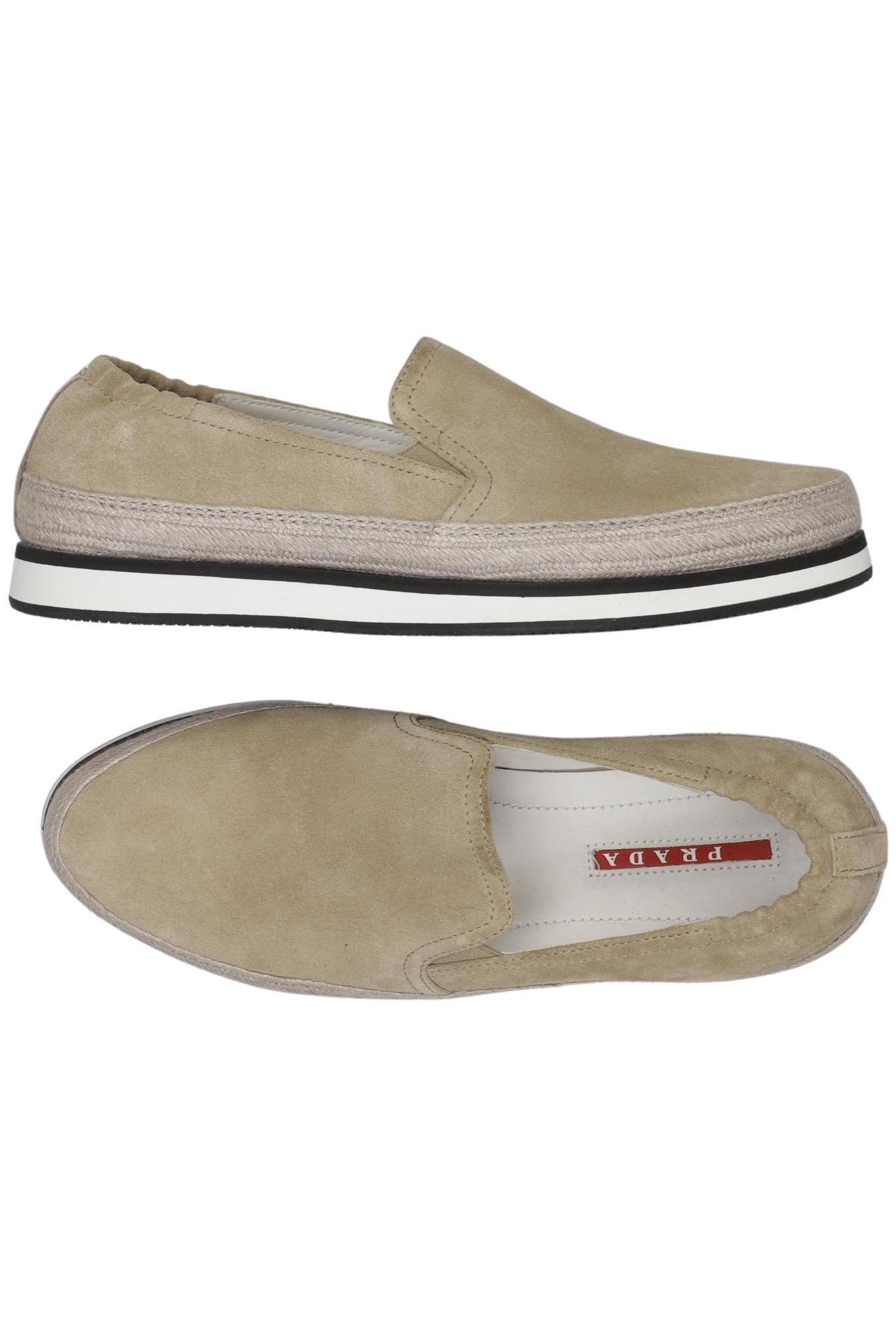 

Prada Damen Halbschuh, beige, Gr. 35