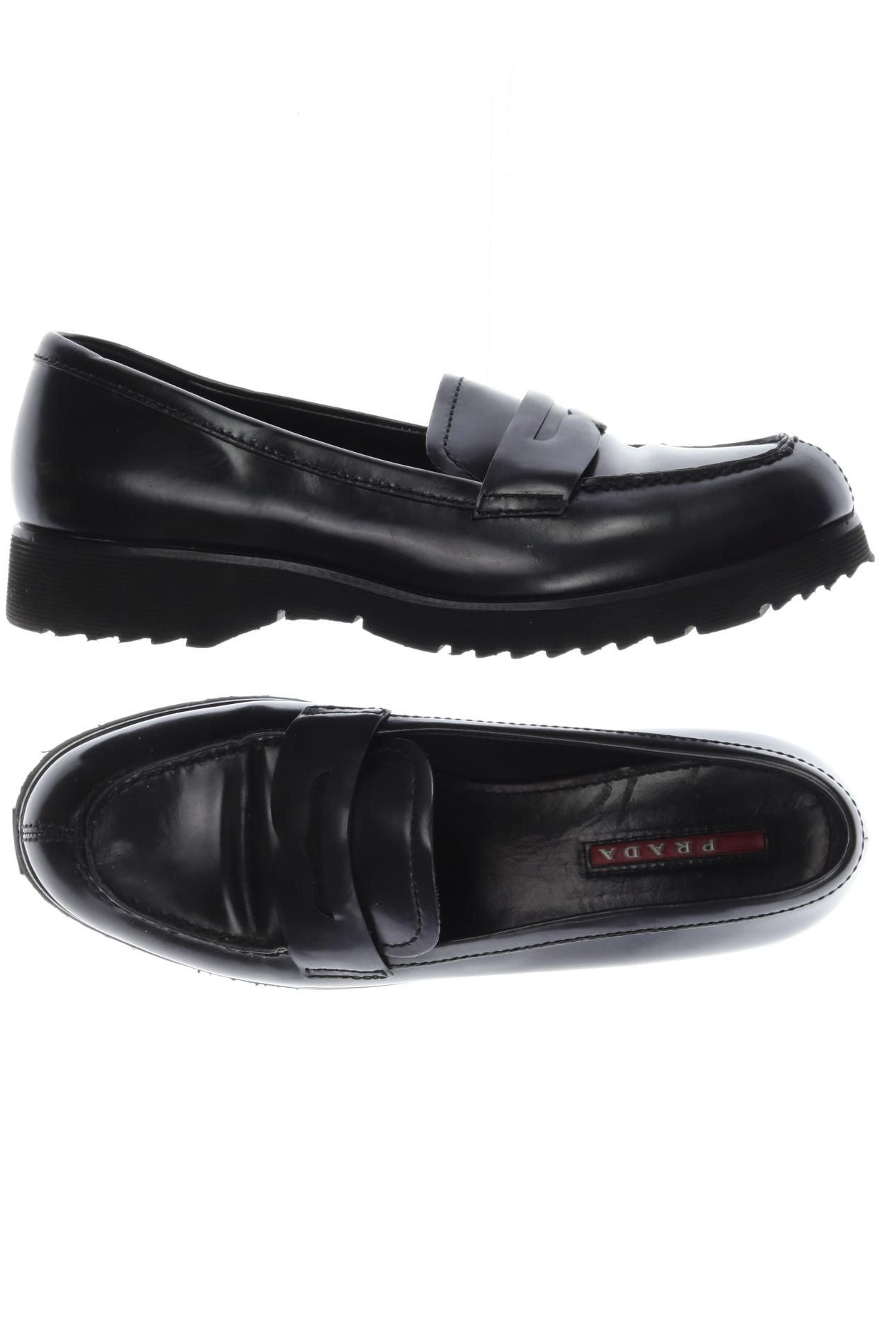 

Prada Damen Halbschuh, schwarz, Gr. 37.5