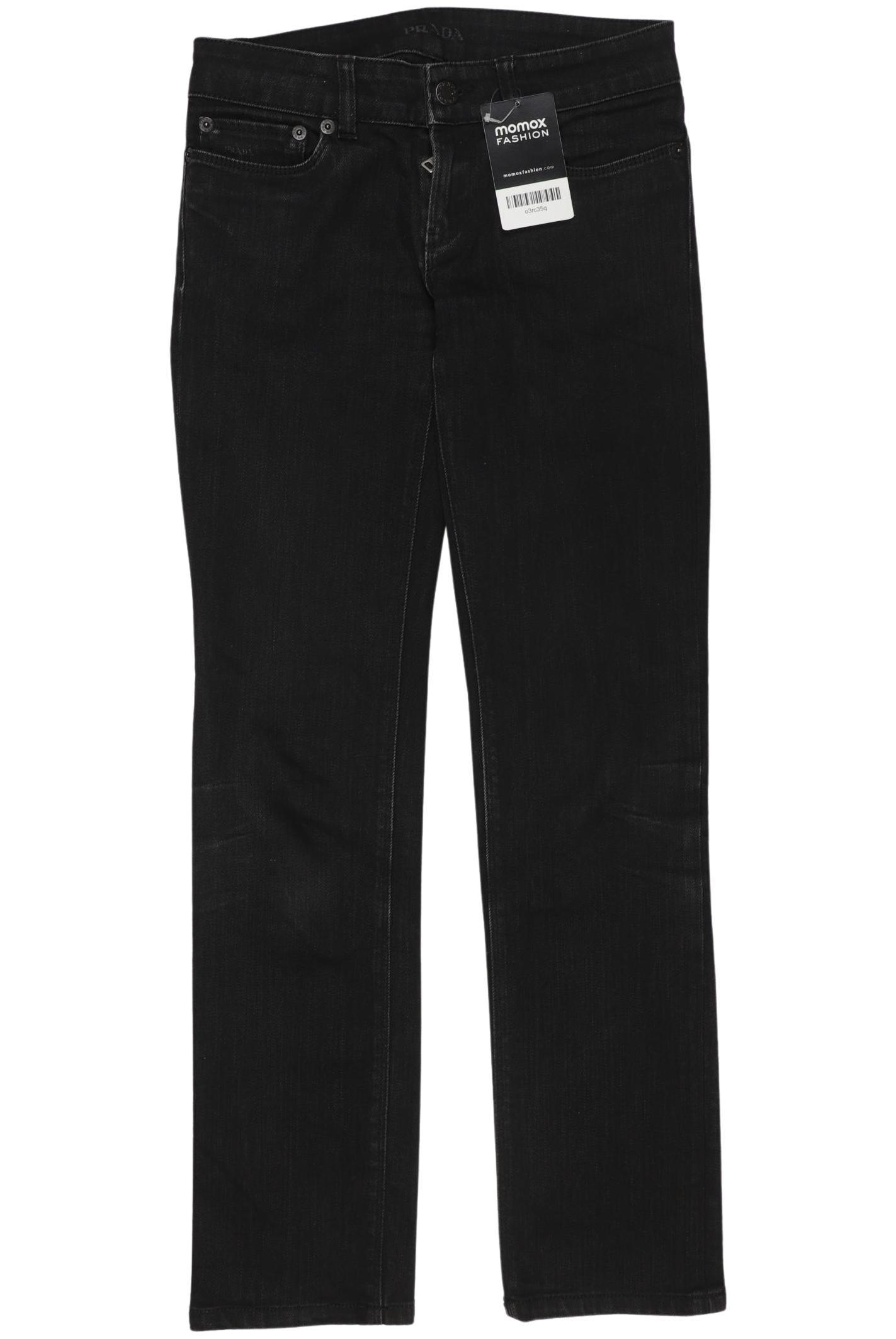 

Prada Damen Jeans, schwarz, Gr. 24