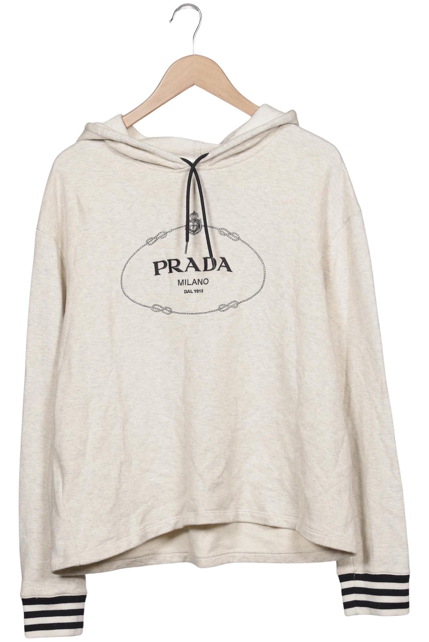 

Prada Damen Kapuzenpullover, cremeweiß, Gr. 36