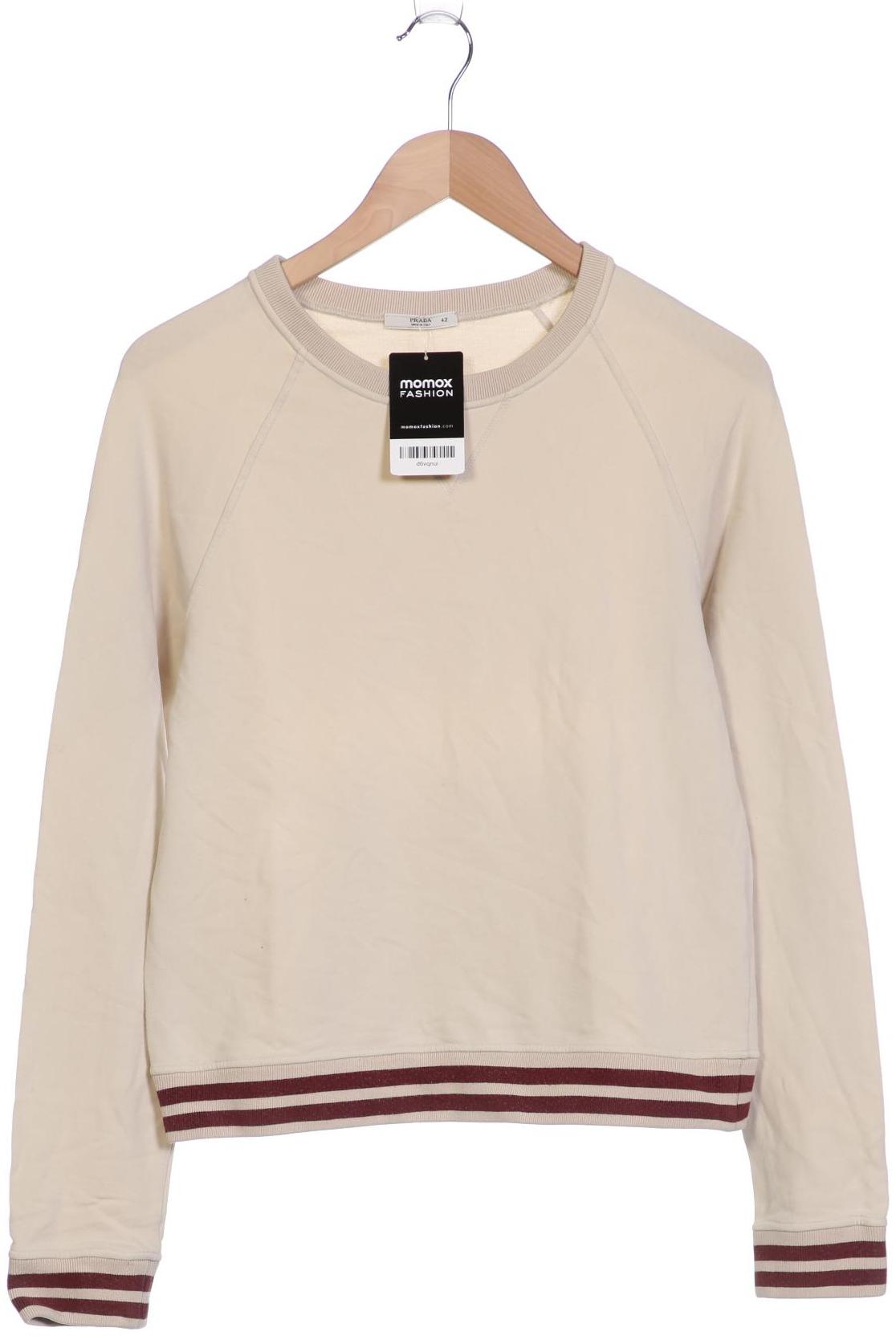 

Prada Damen Langarmshirt, cremeweiß