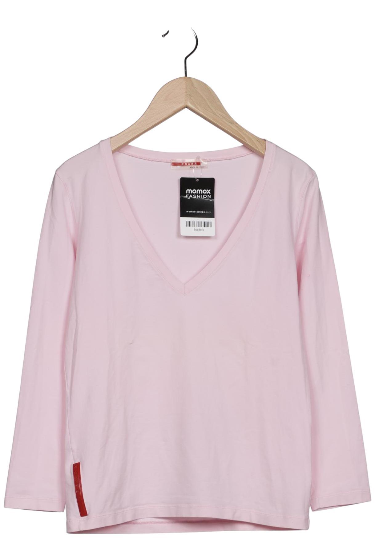 

Prada Damen Langarmshirt, pink, Gr. 38
