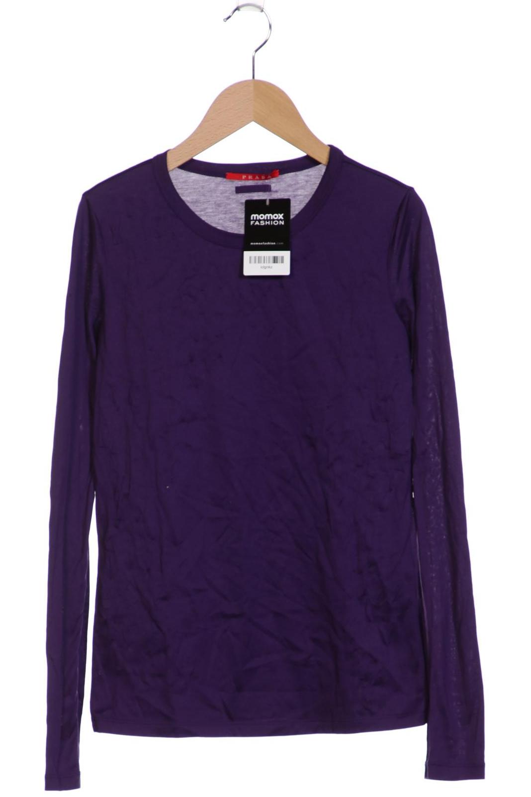 

Prada Damen Langarmshirt, flieder, Gr. 36