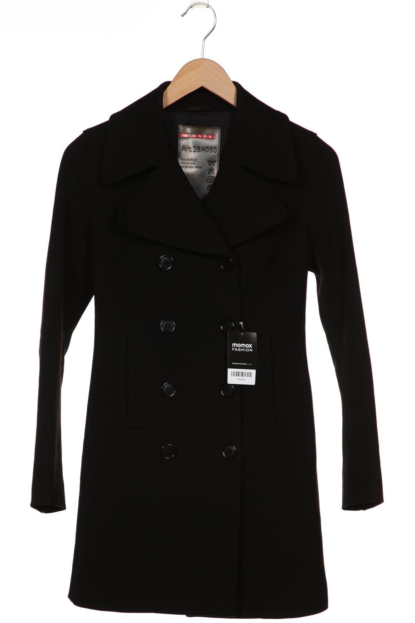 

Prada Damen Mantel, schwarz, Gr. 38