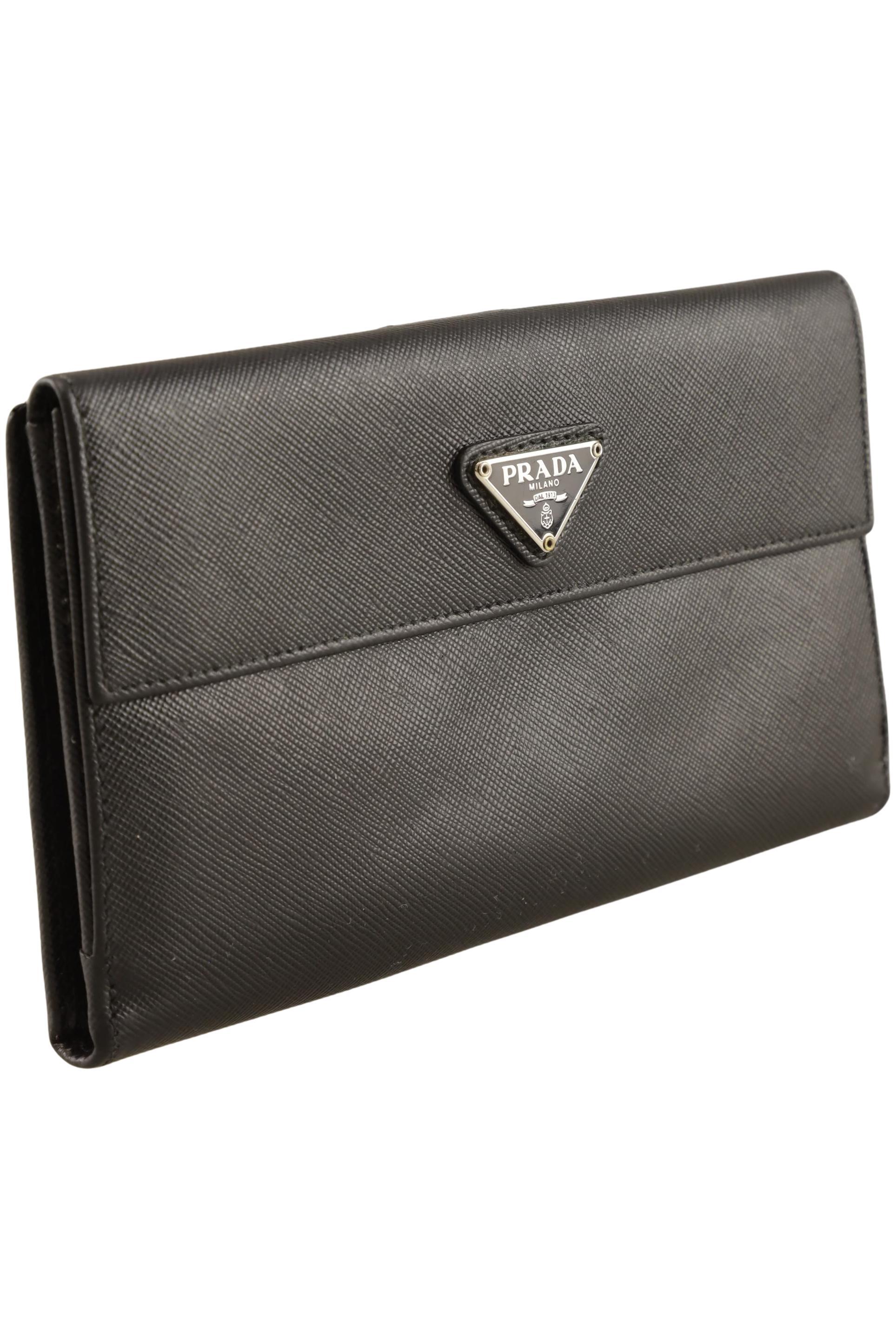 

Prada Damen Portemonnaie, schwarz, Gr.