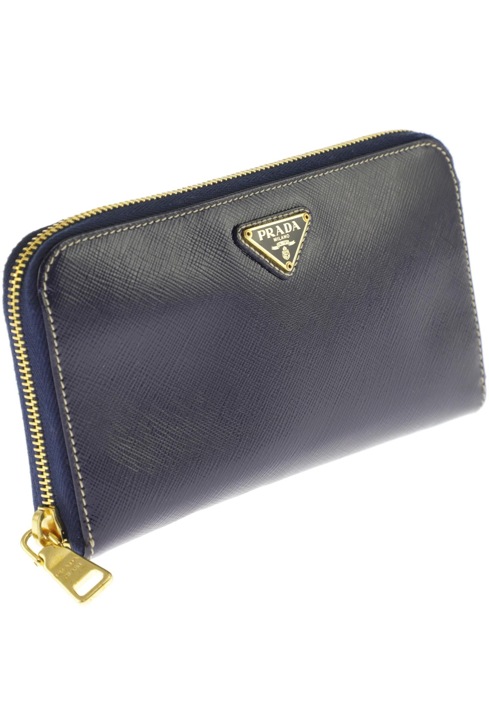 

Prada Damen Portemonnaie, marineblau, Gr.