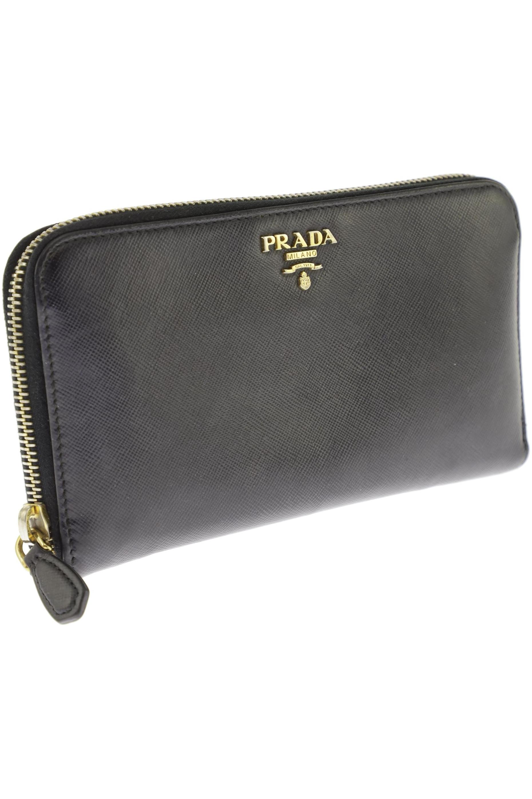 

Prada Damen Portemonnaie, schwarz, Gr.