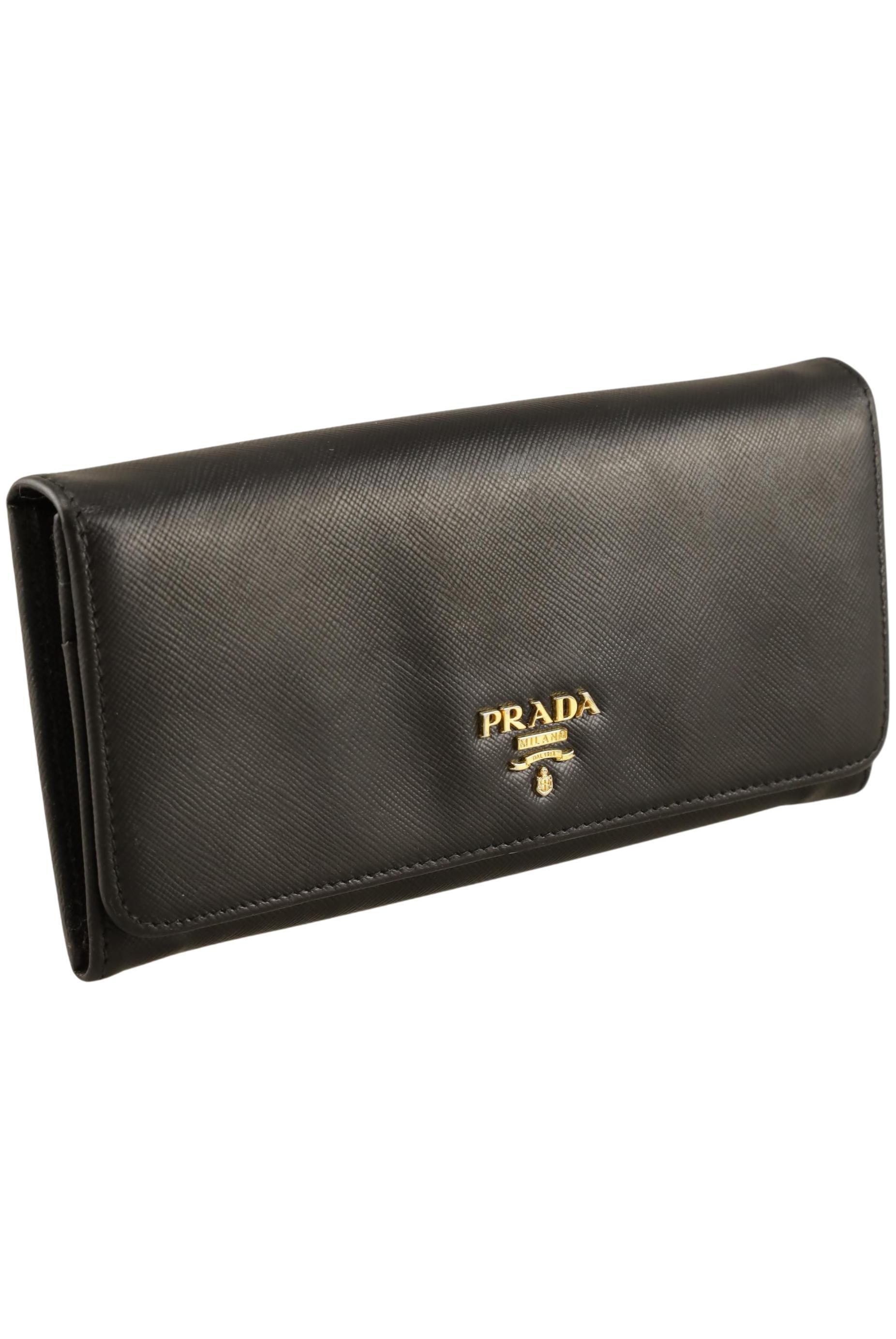 

Prada Damen Portemonnaie, schwarz, Gr.