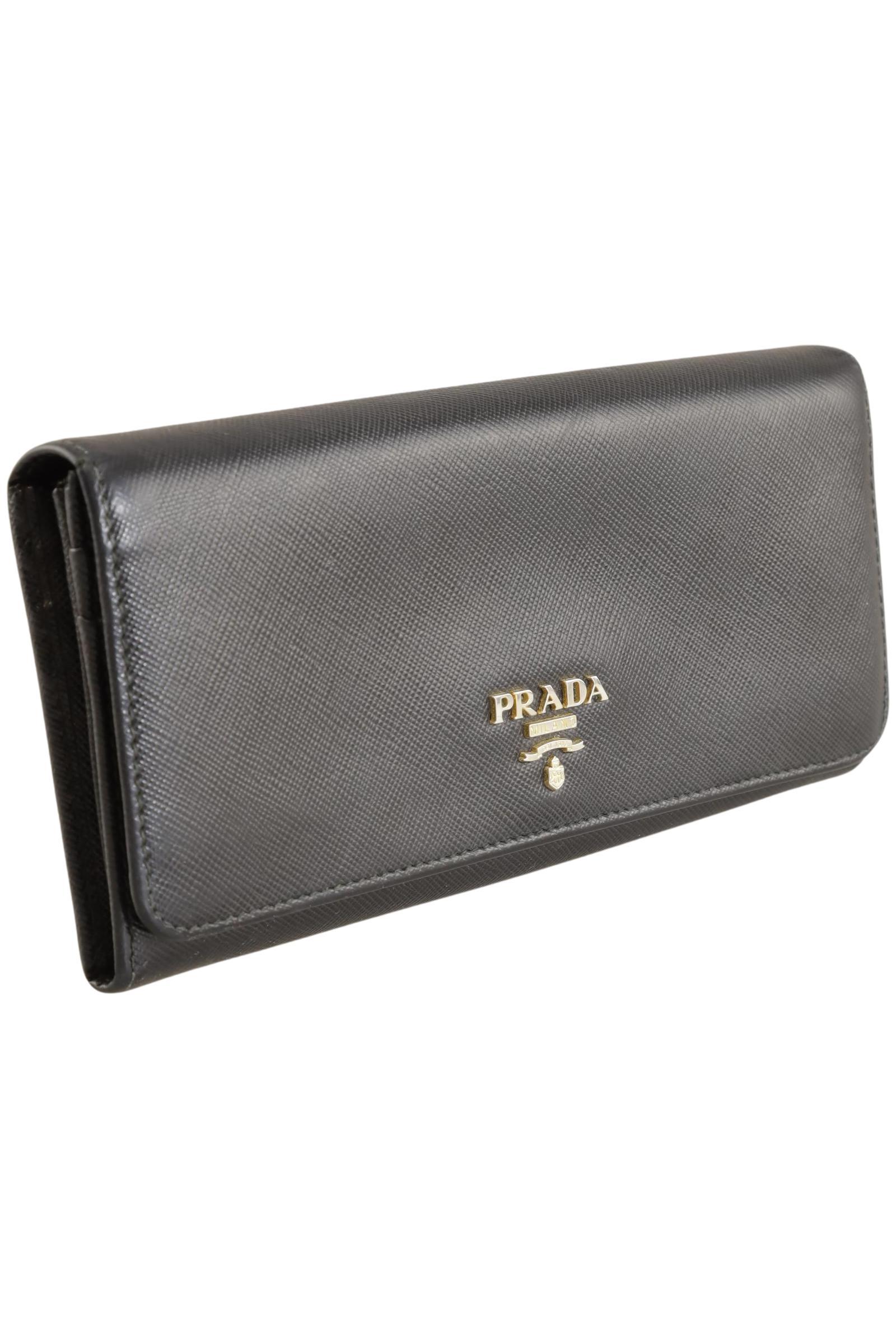 

Prada Damen Portemonnaie, schwarz, Gr.