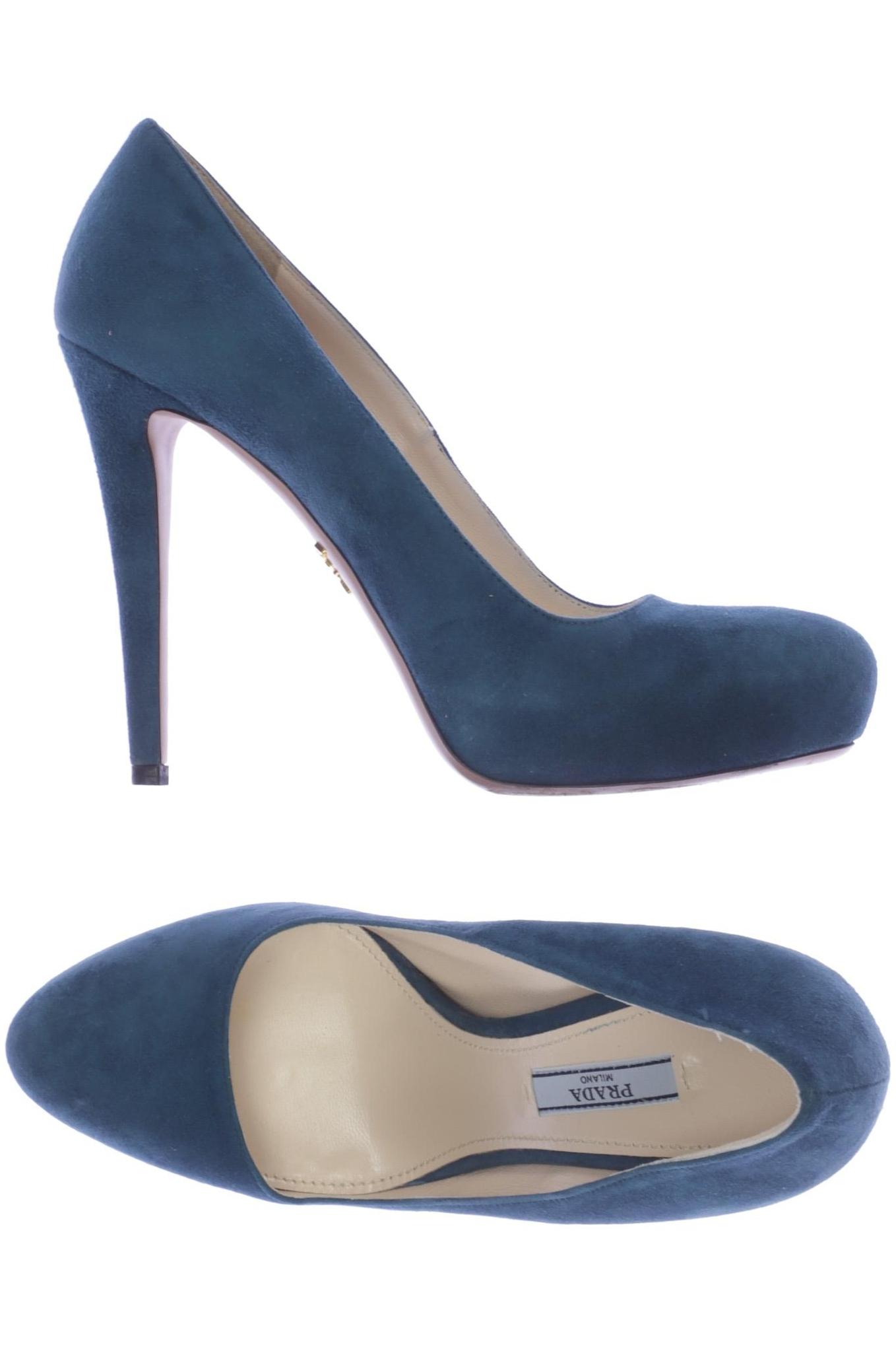 

Prada Damen Pumps, türkis, Gr. 39