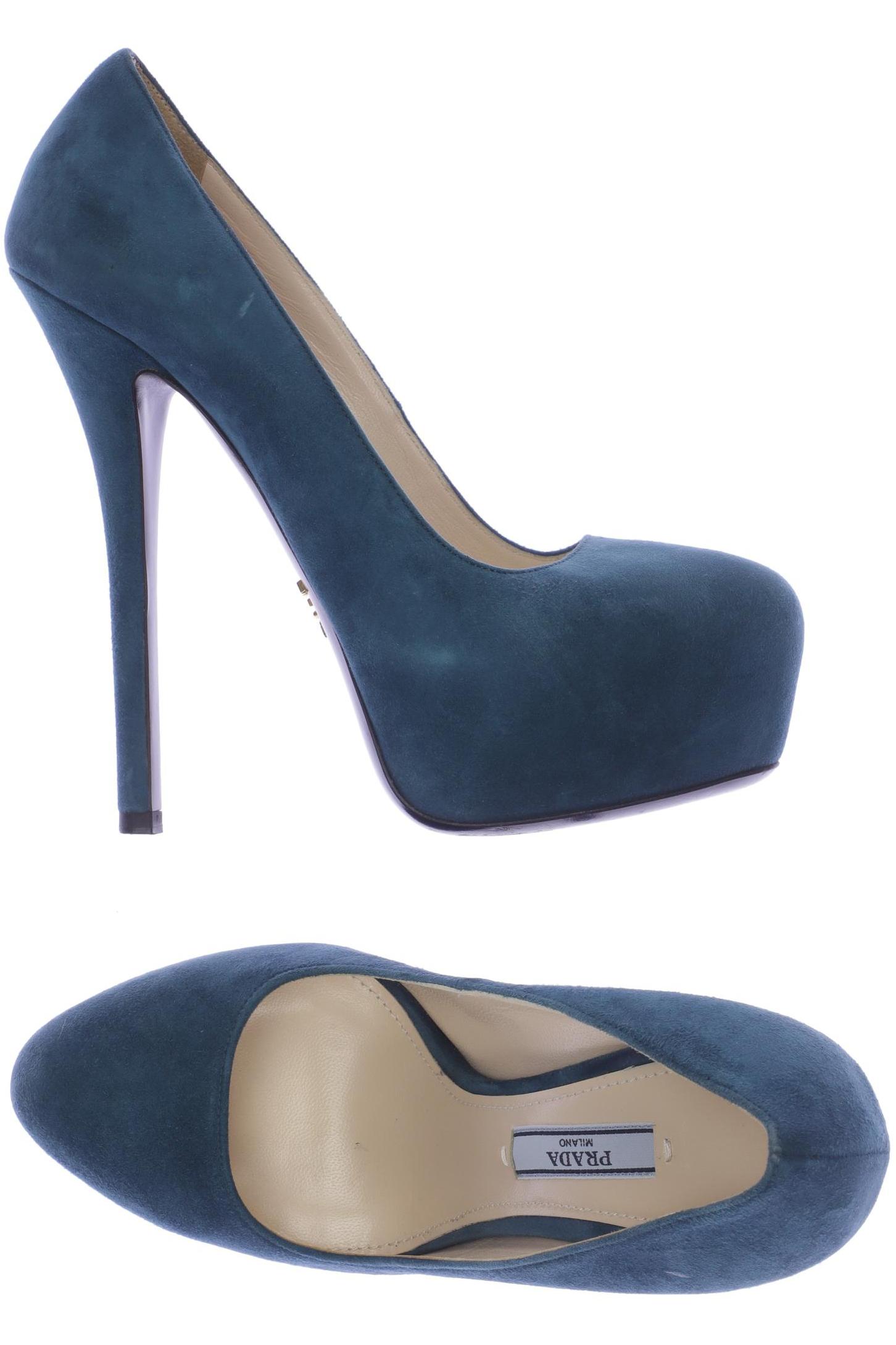 

Prada Damen Pumps, blau, Gr. 37