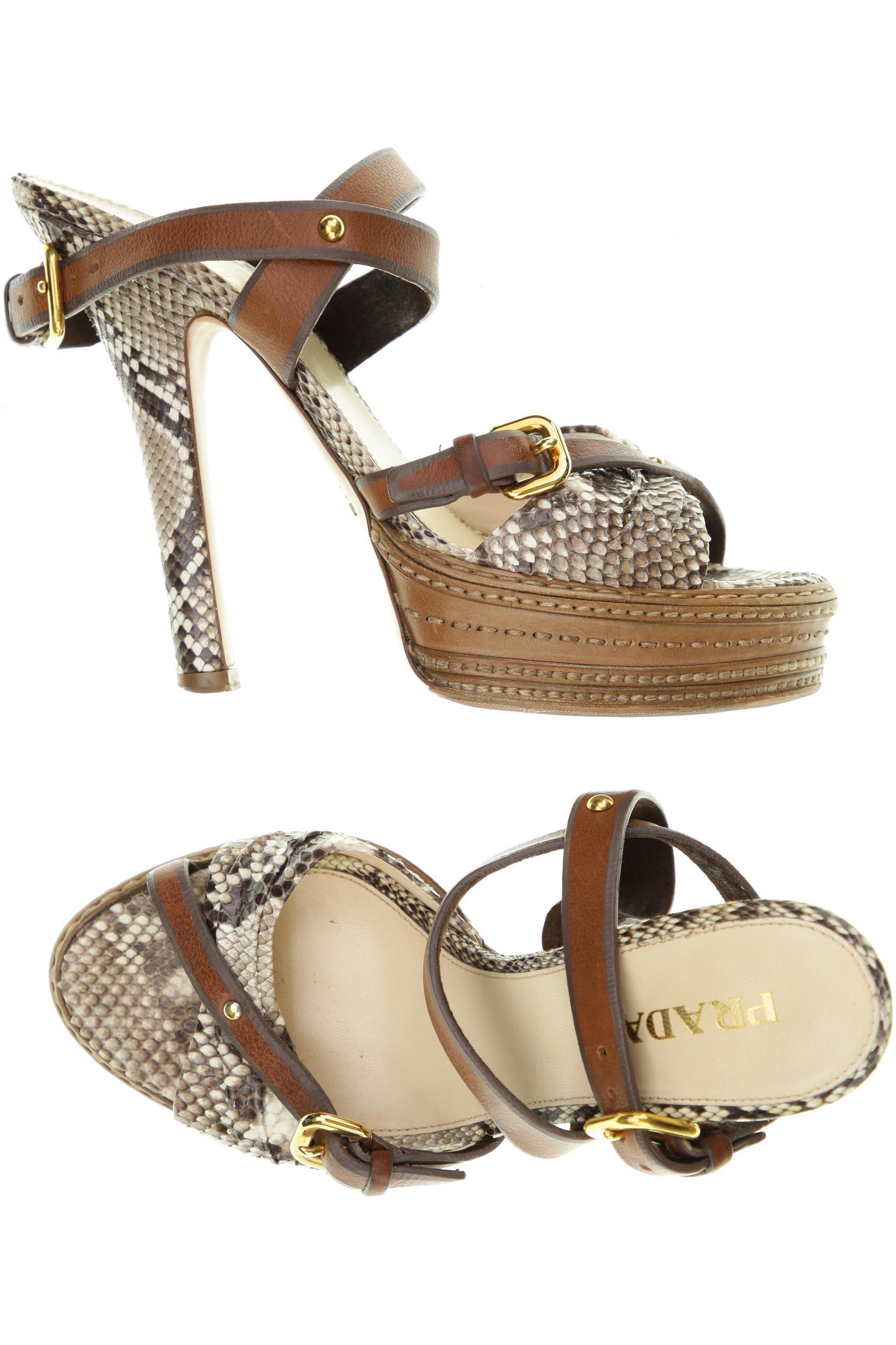 

Prada Damen Sandale, braun, Gr. 39