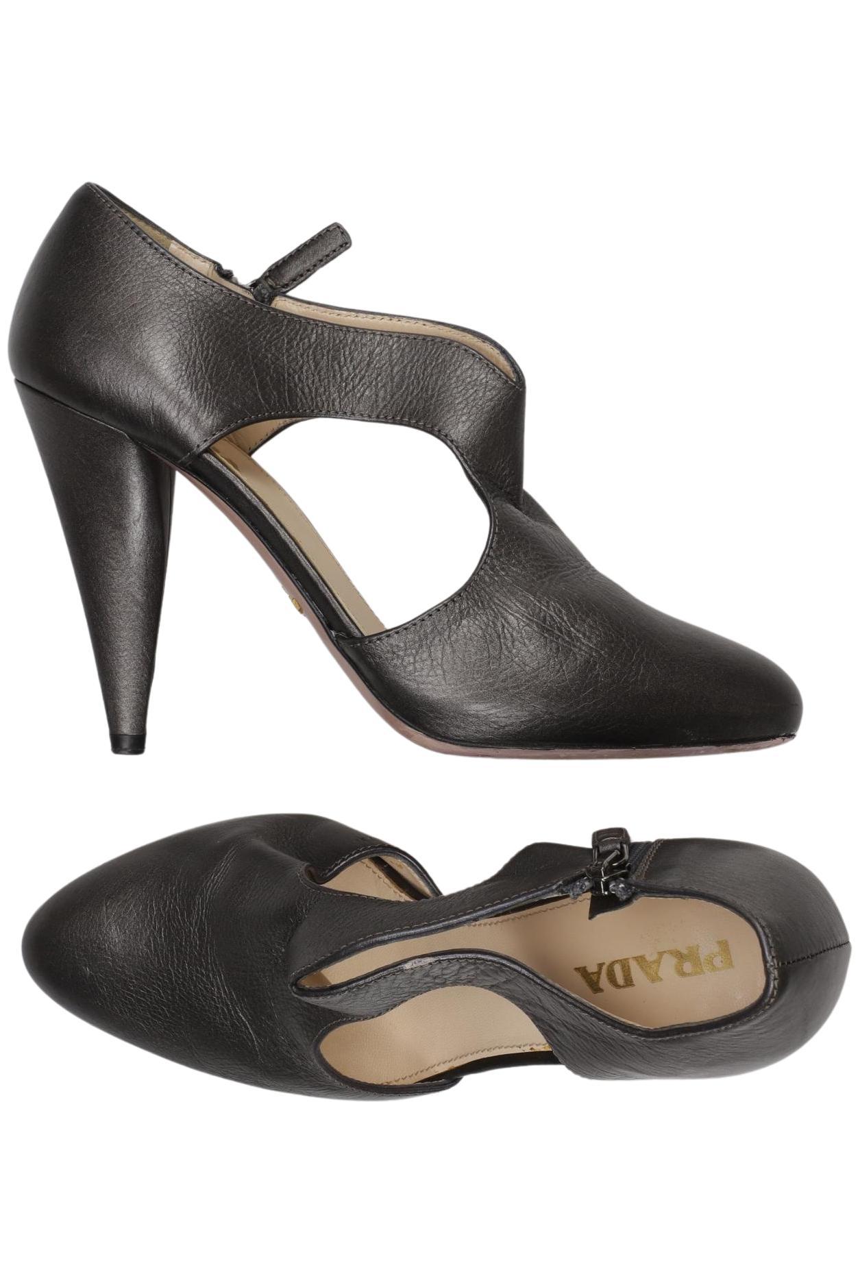 

Prada Damen Pumps, grau, Gr. 36.5