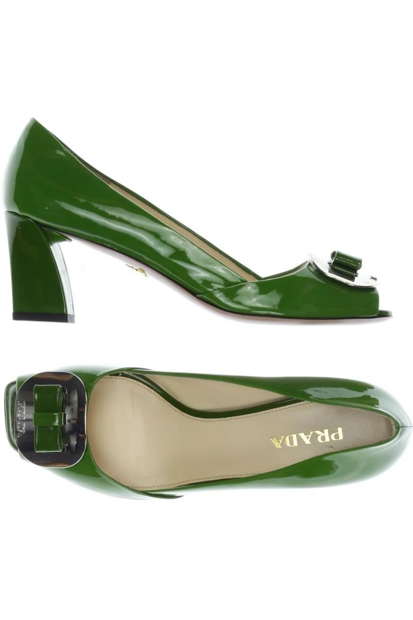 

Prada Damen Pumps, grün, Gr. 39