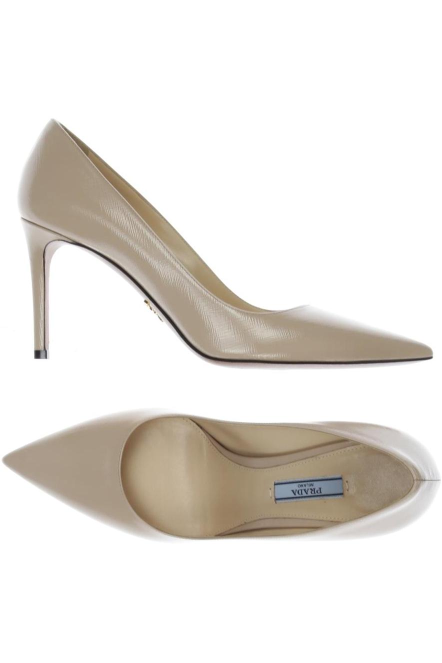 

Prada Damen Pumps, beige, Gr. 38.5