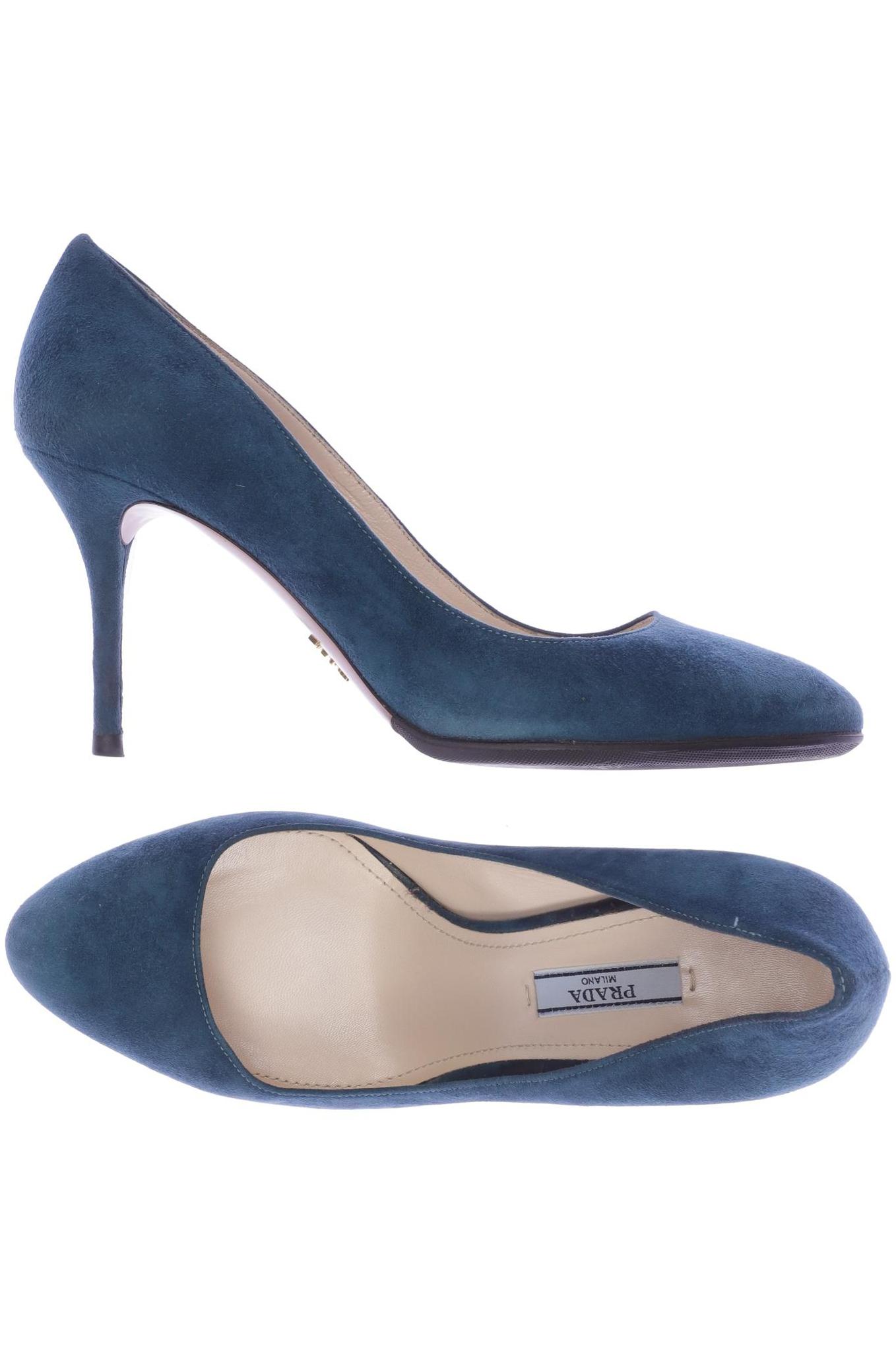 

Prada Damen Pumps, blau, Gr. 38.5
