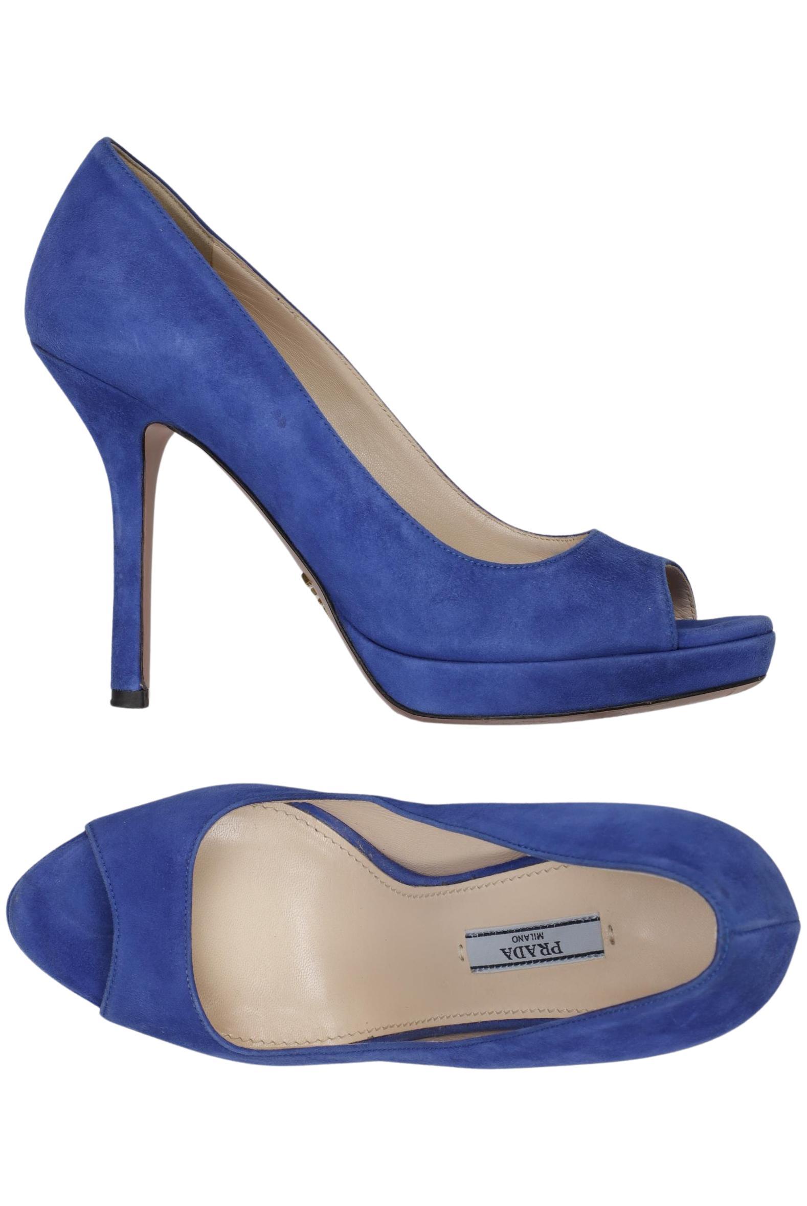 

Prada Damen Pumps, blau, Gr. 37