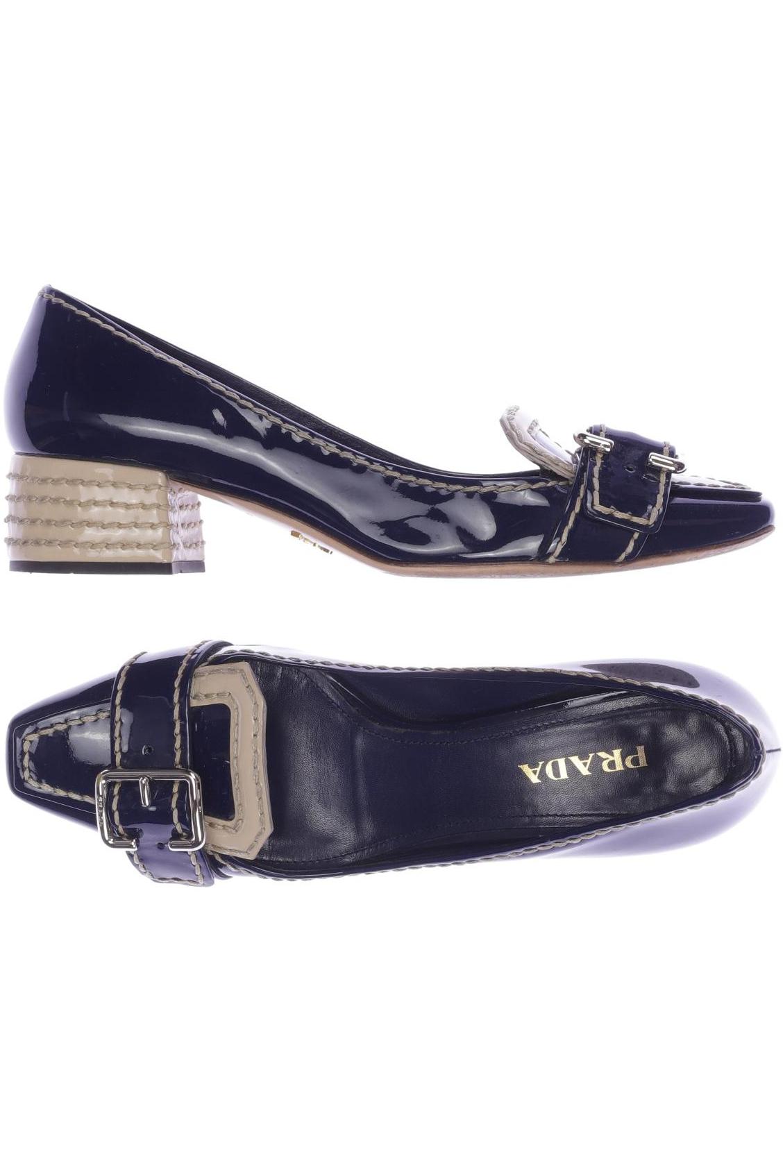 

Prada Damen Pumps, marineblau, Gr. 39