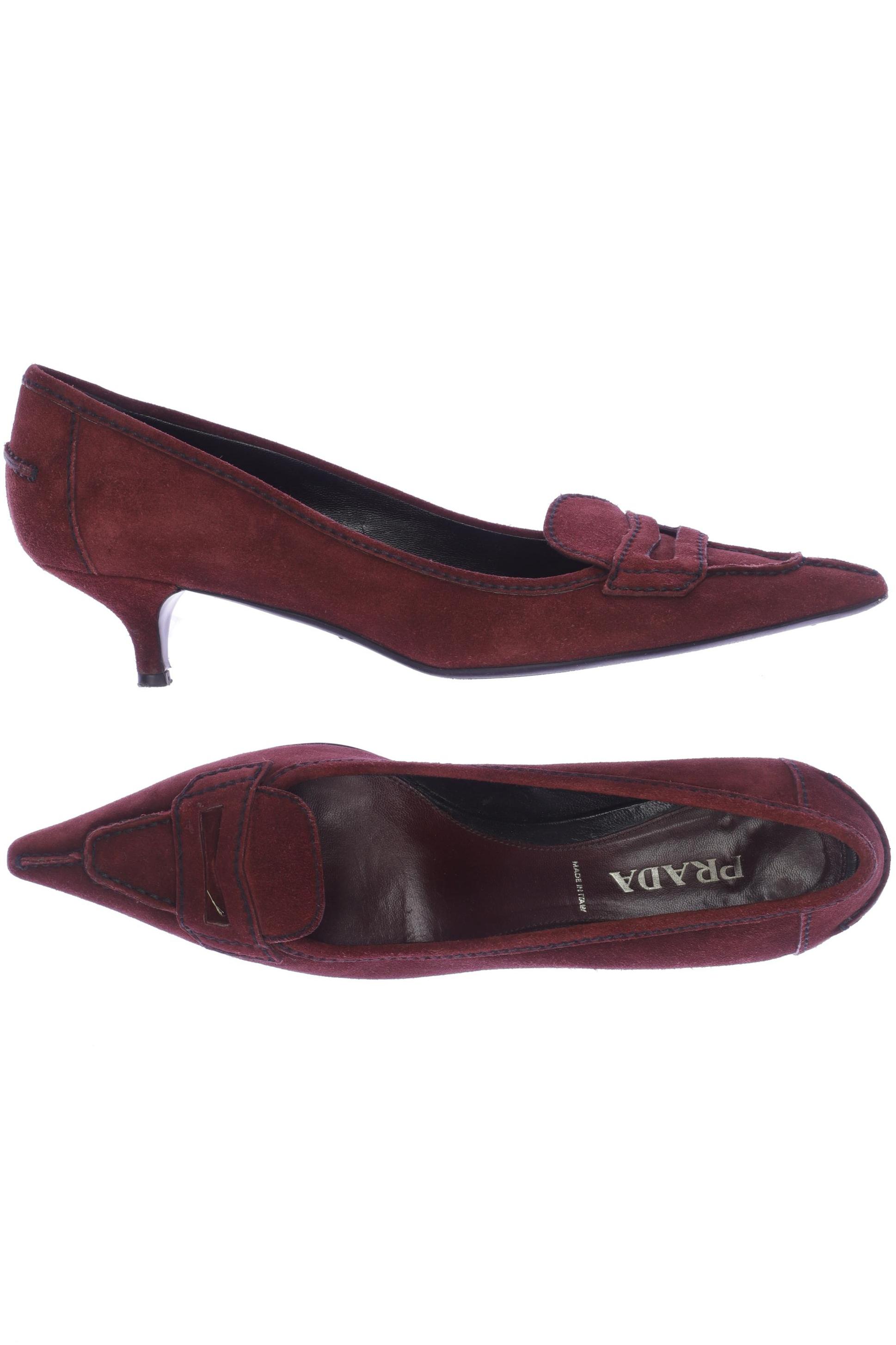 

Prada Damen Pumps, bordeaux, Gr. 40