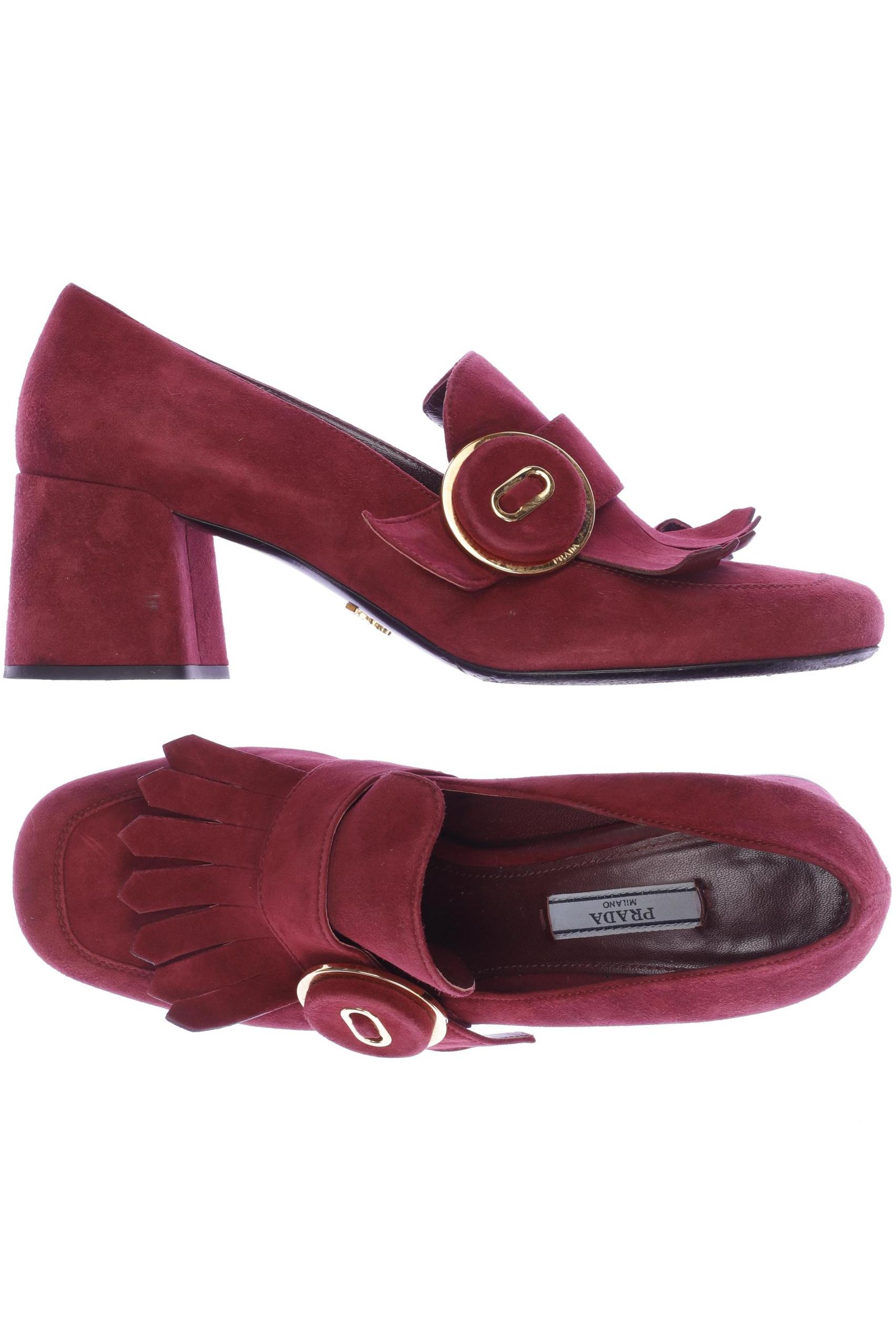

Prada Damen Pumps, bordeaux, Gr. 40