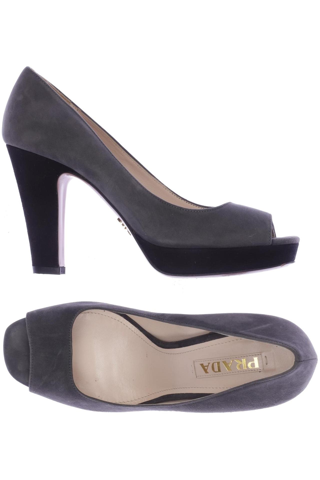 

Prada Damen Pumps, grau, Gr. 37.5