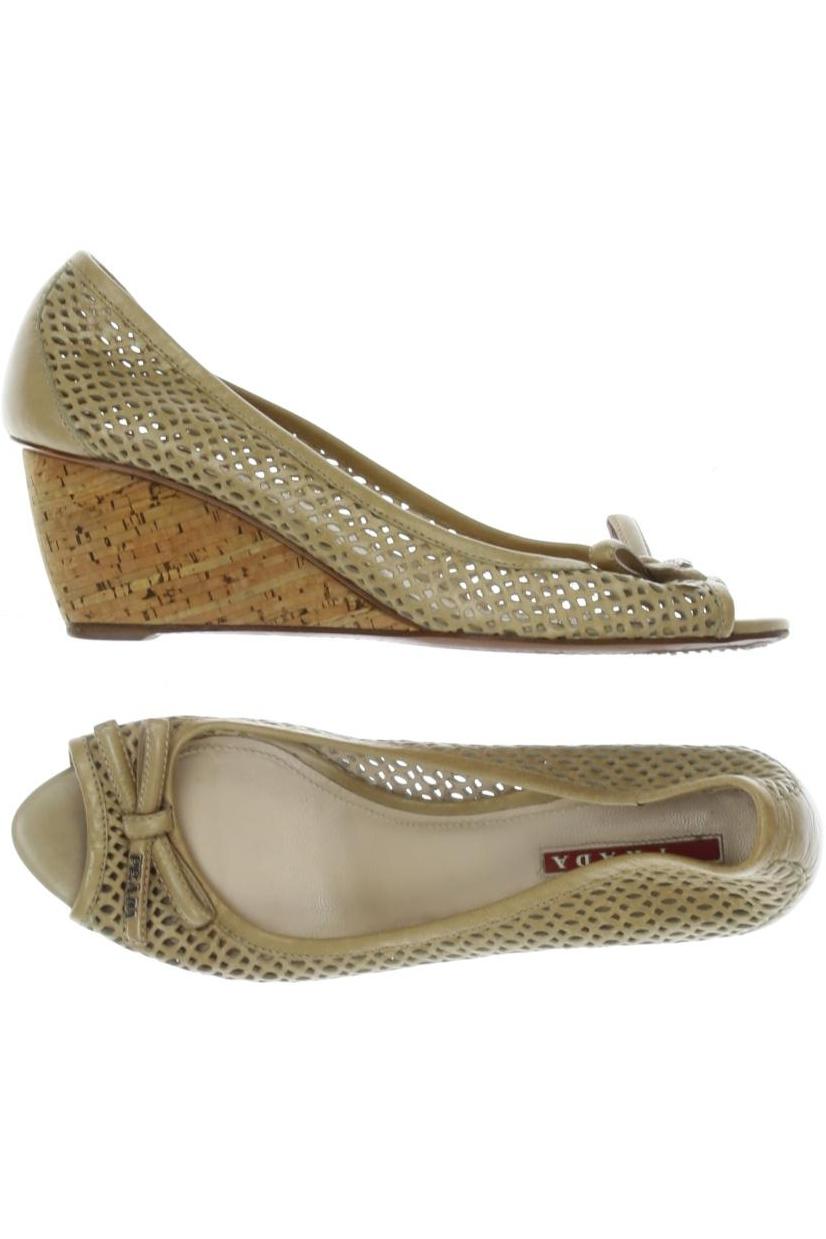 

Prada Damen Pumps, beige, Gr. 38