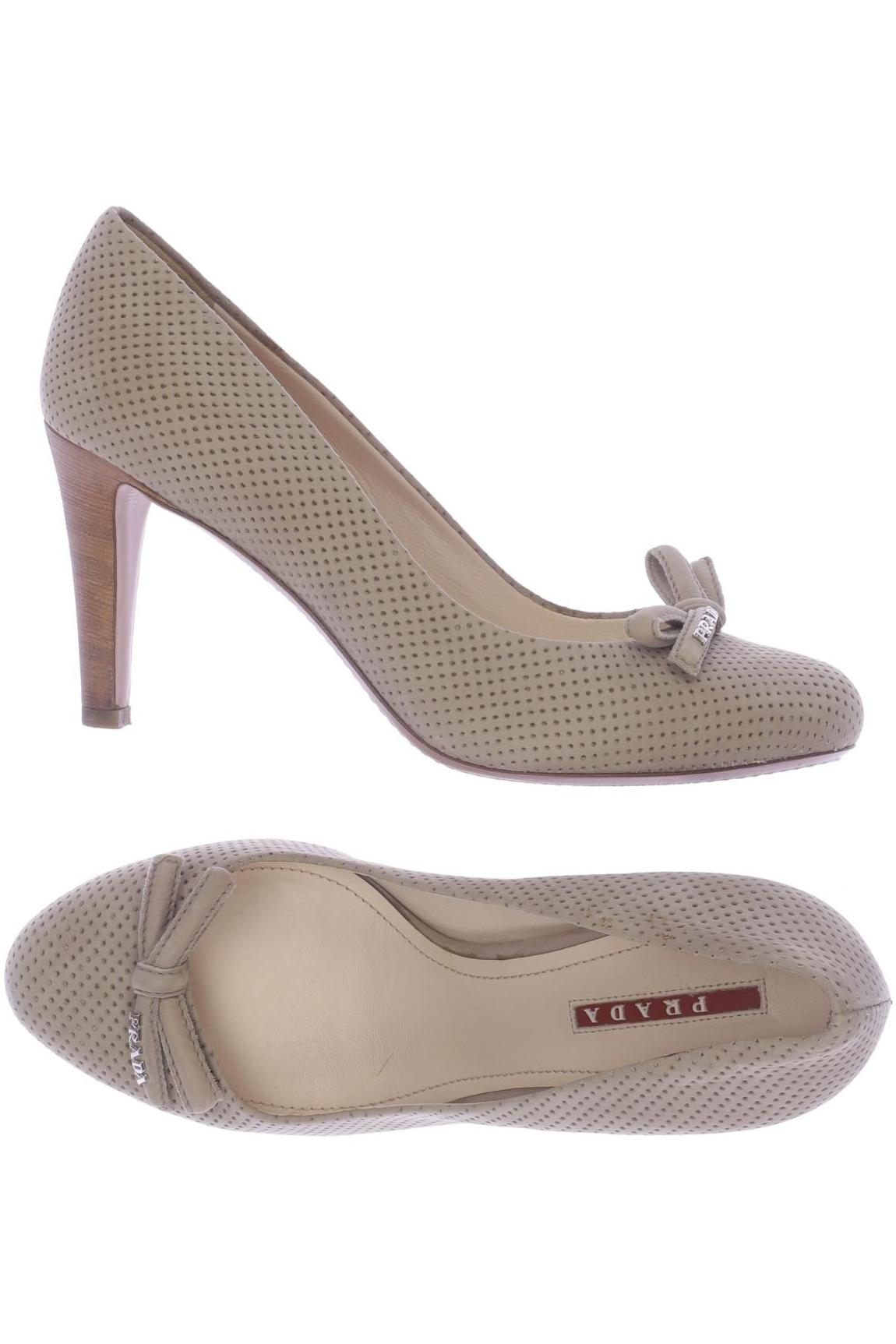 

Prada Damen Pumps, beige, Gr. 37.5