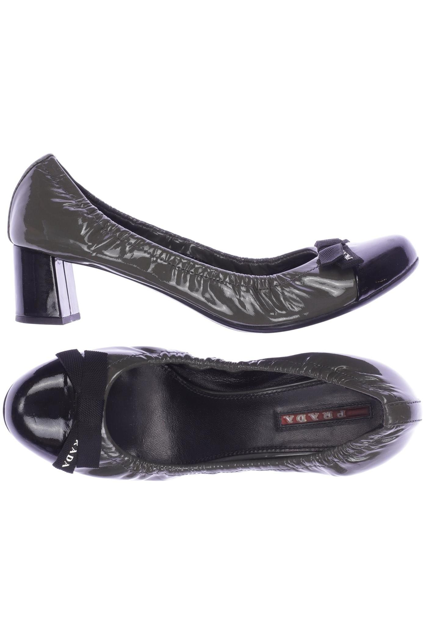 

Prada Damen Pumps, grün, Gr. 37.5