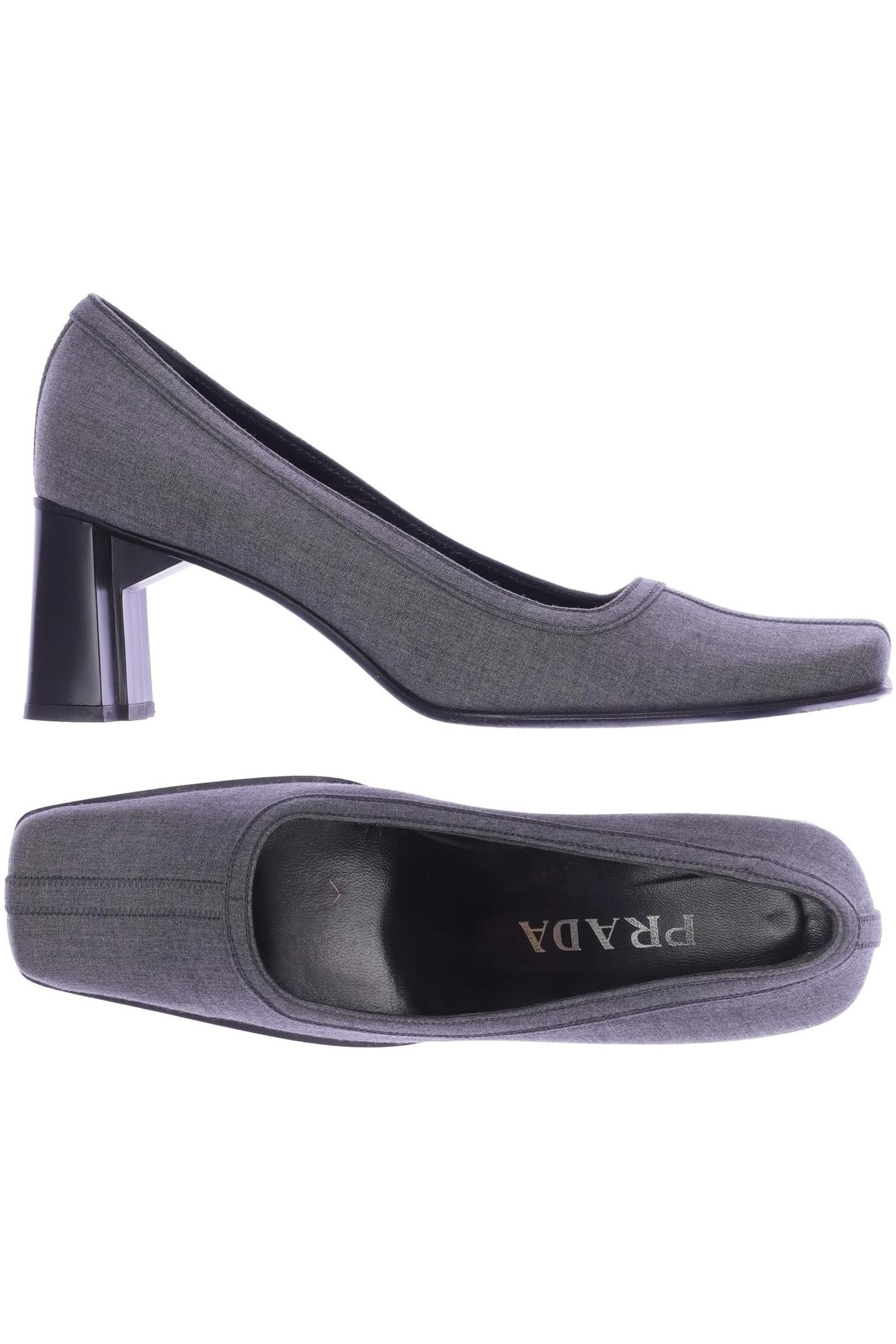

Prada Damen Pumps, grau, Gr. 39