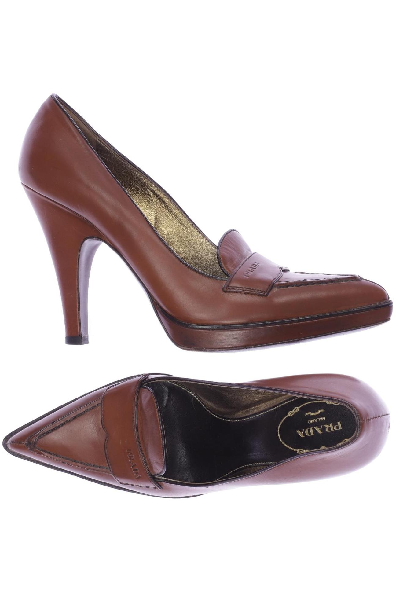 

Prada Damen Pumps, braun, Gr. 36.5