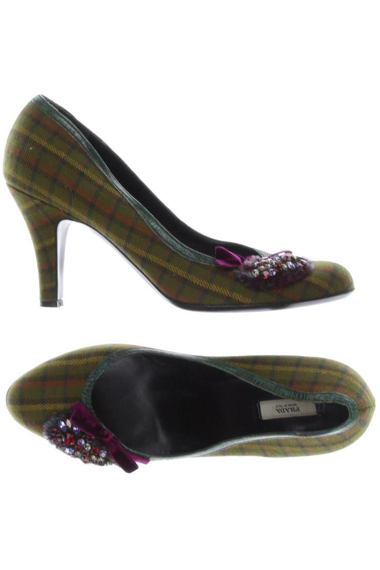 

Prada Damen Pumps, grün, Gr. 39.5