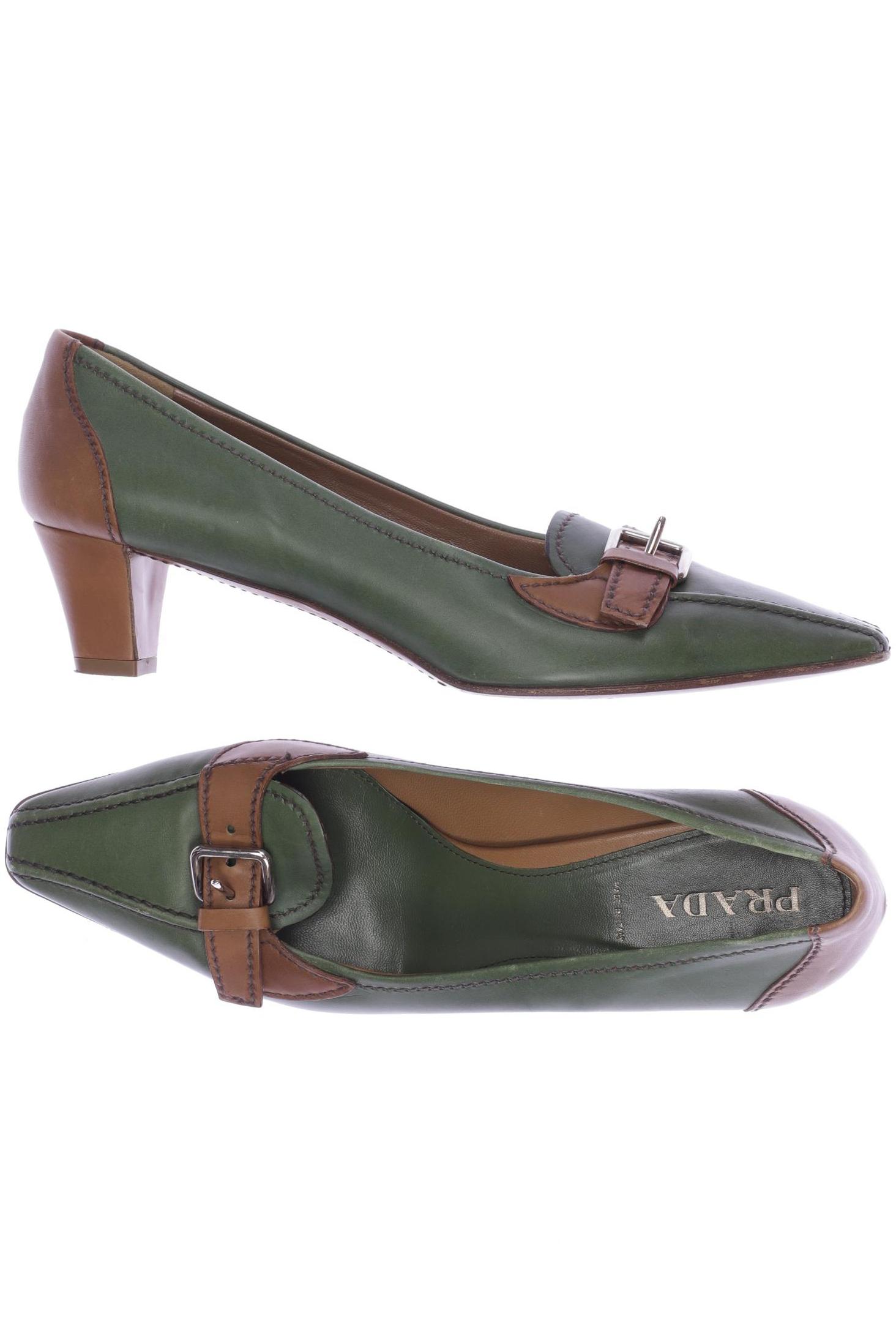 

Prada Damen Pumps, grün, Gr. 39.5