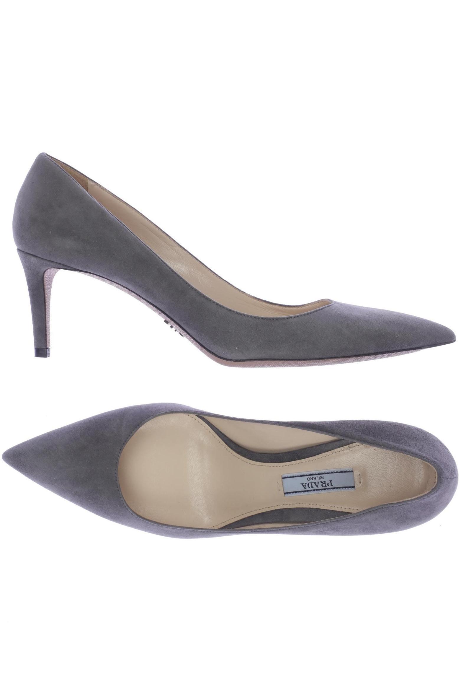 

Prada Damen Pumps, grau, Gr. 38