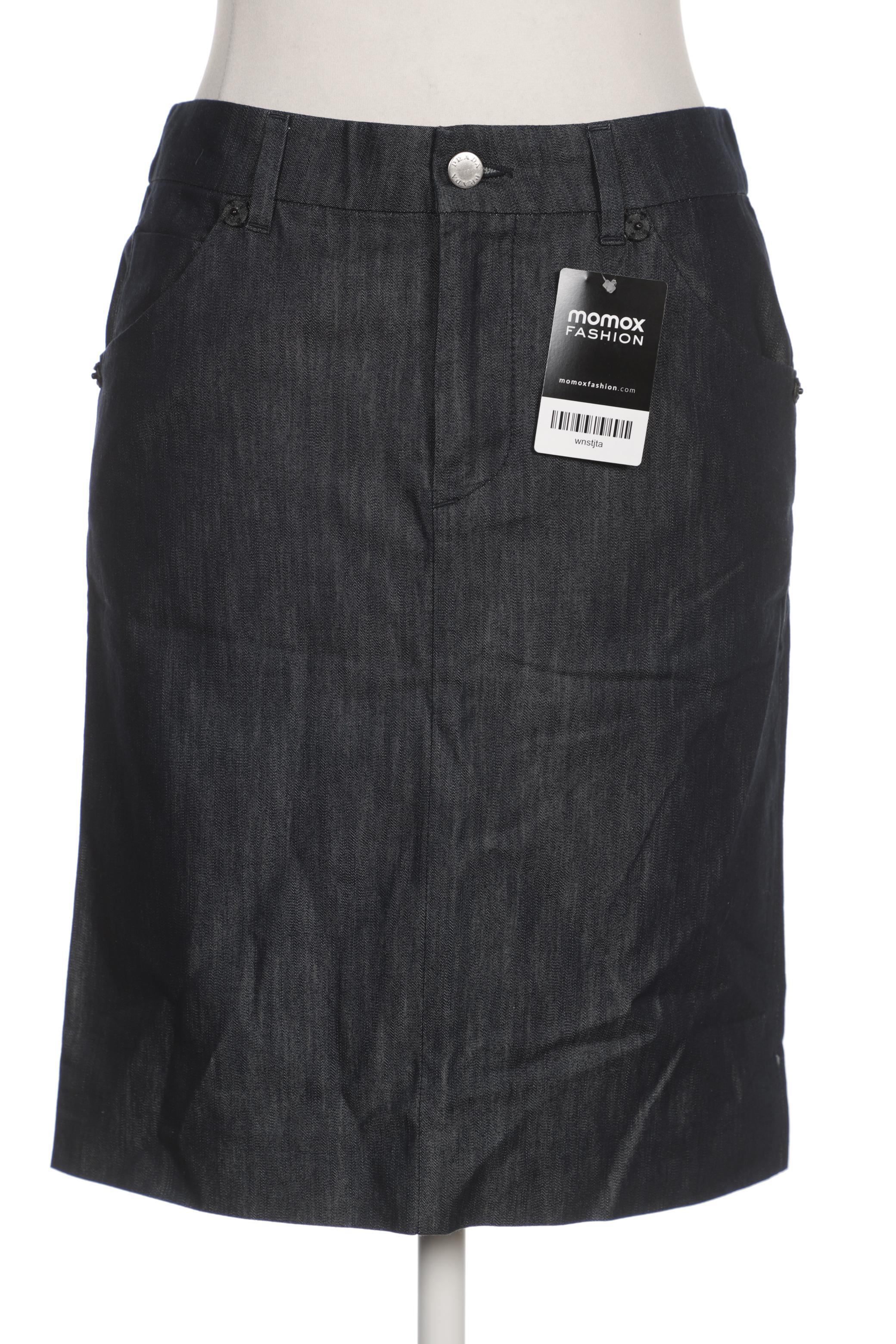 

Prada Damen Rock, marineblau, Gr. 40