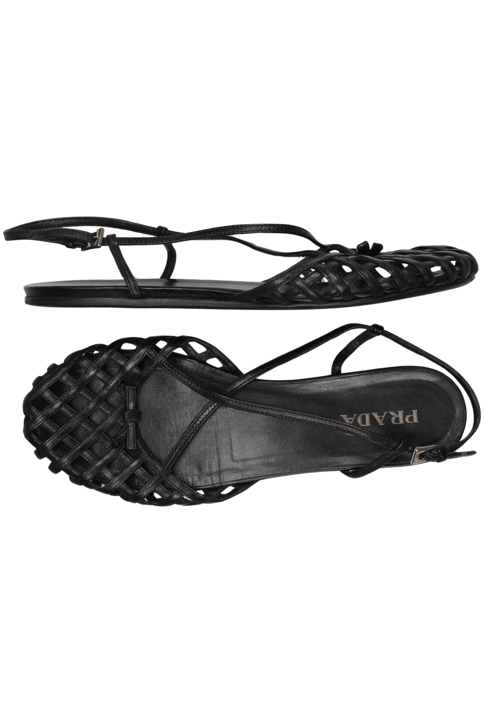 

Prada Damen Sandale, schwarz, Gr. 39