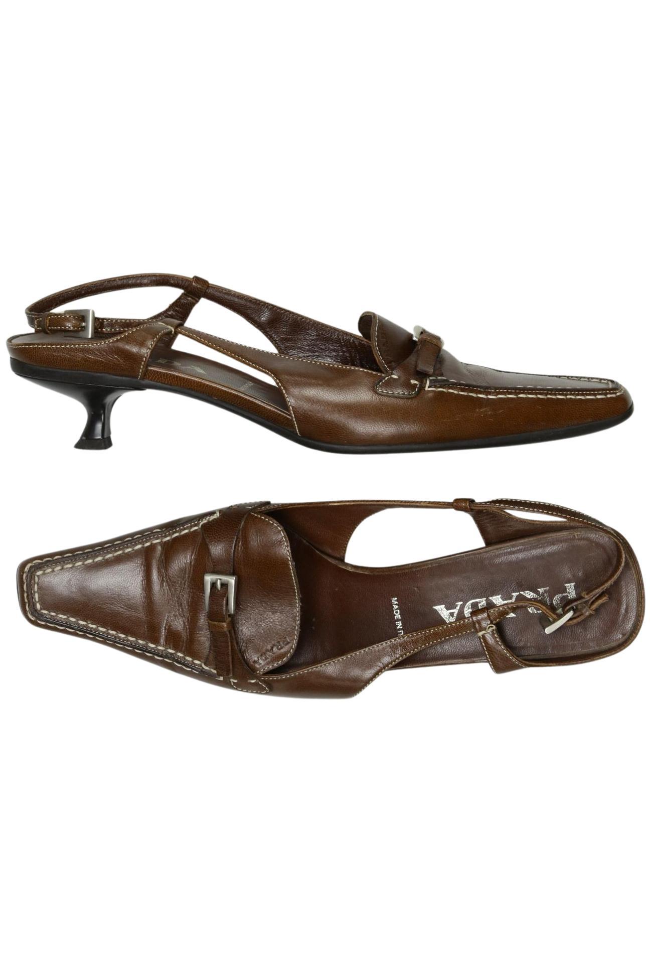 

Prada Damen Sandale, braun, Gr. 36