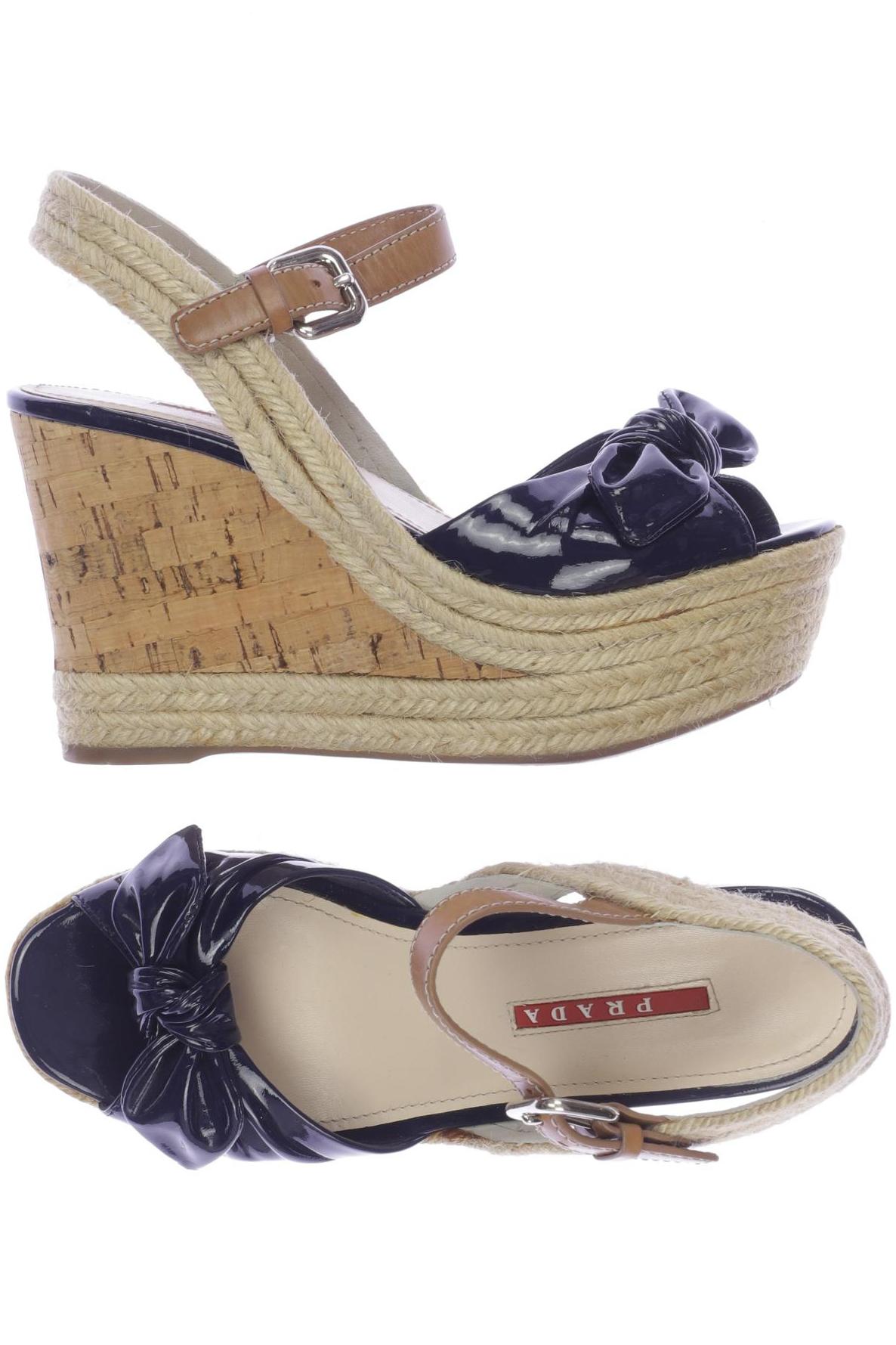 

Prada Damen Sandale, beige, Gr. 36.5