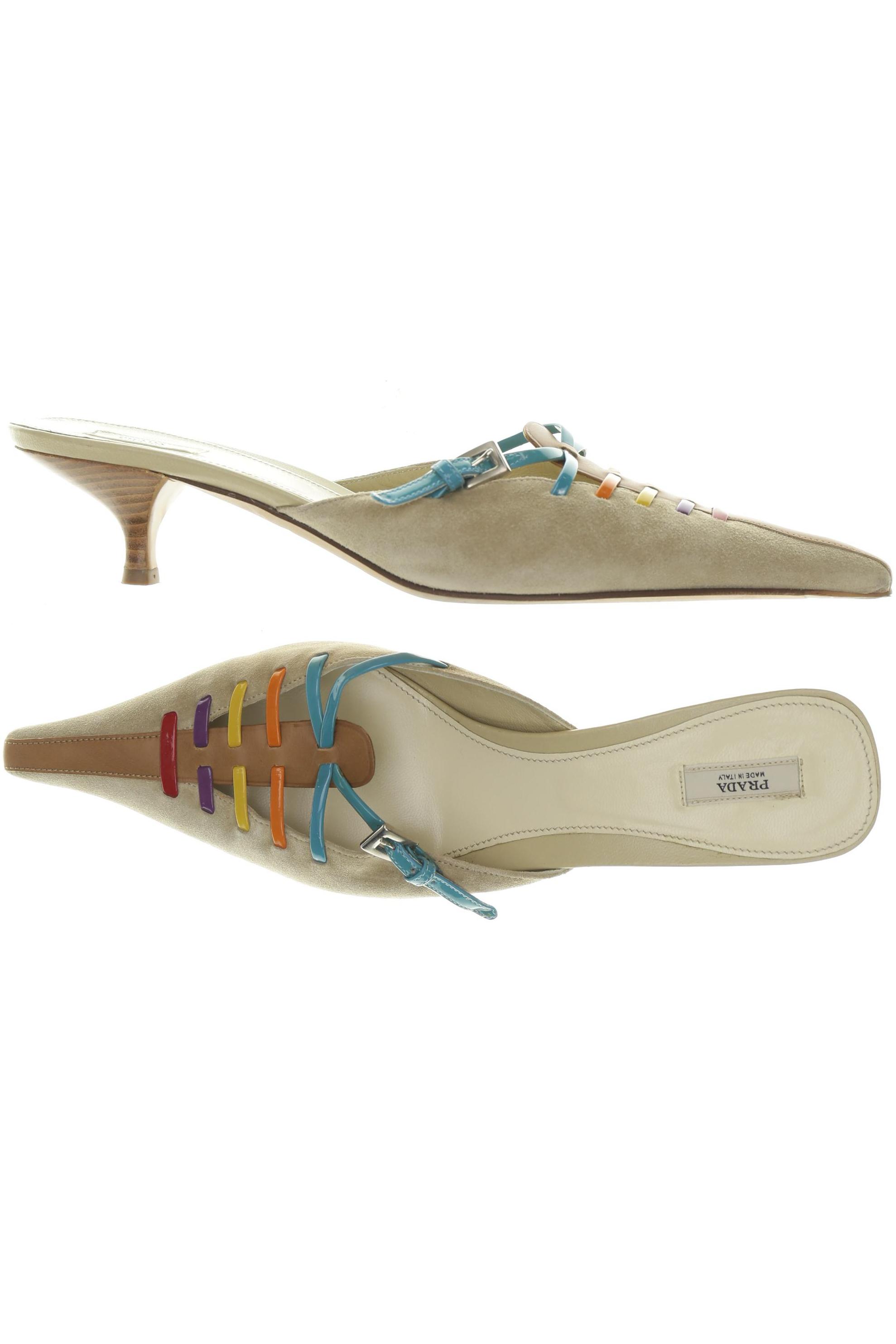 

Prada Damen Sandale, beige, Gr. 37