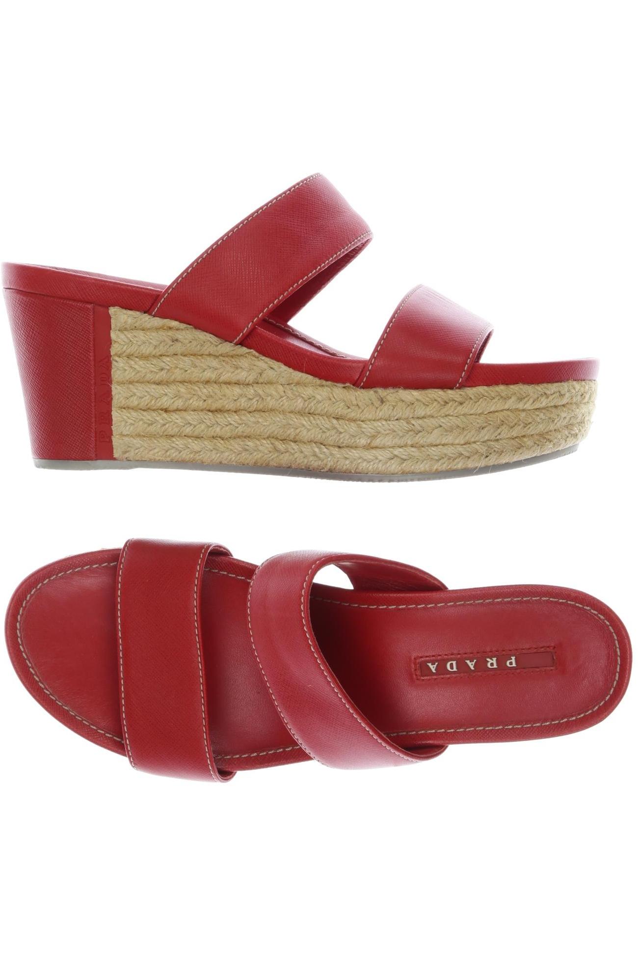 

Prada Damen Sandale, rot, Gr. 37.5