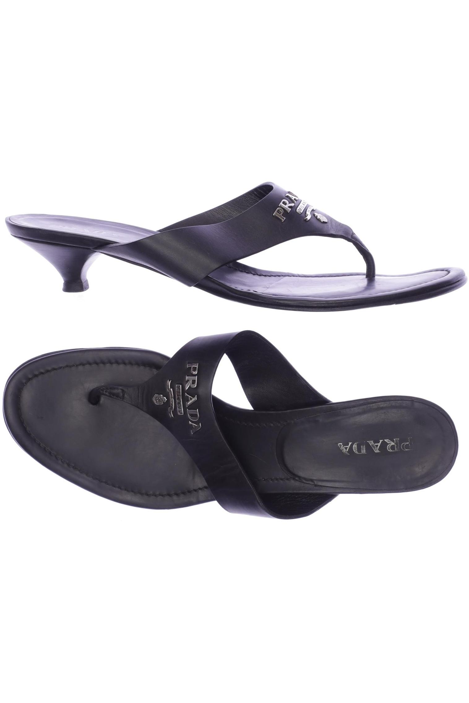 

Prada Damen Sandale, schwarz, Gr. 41