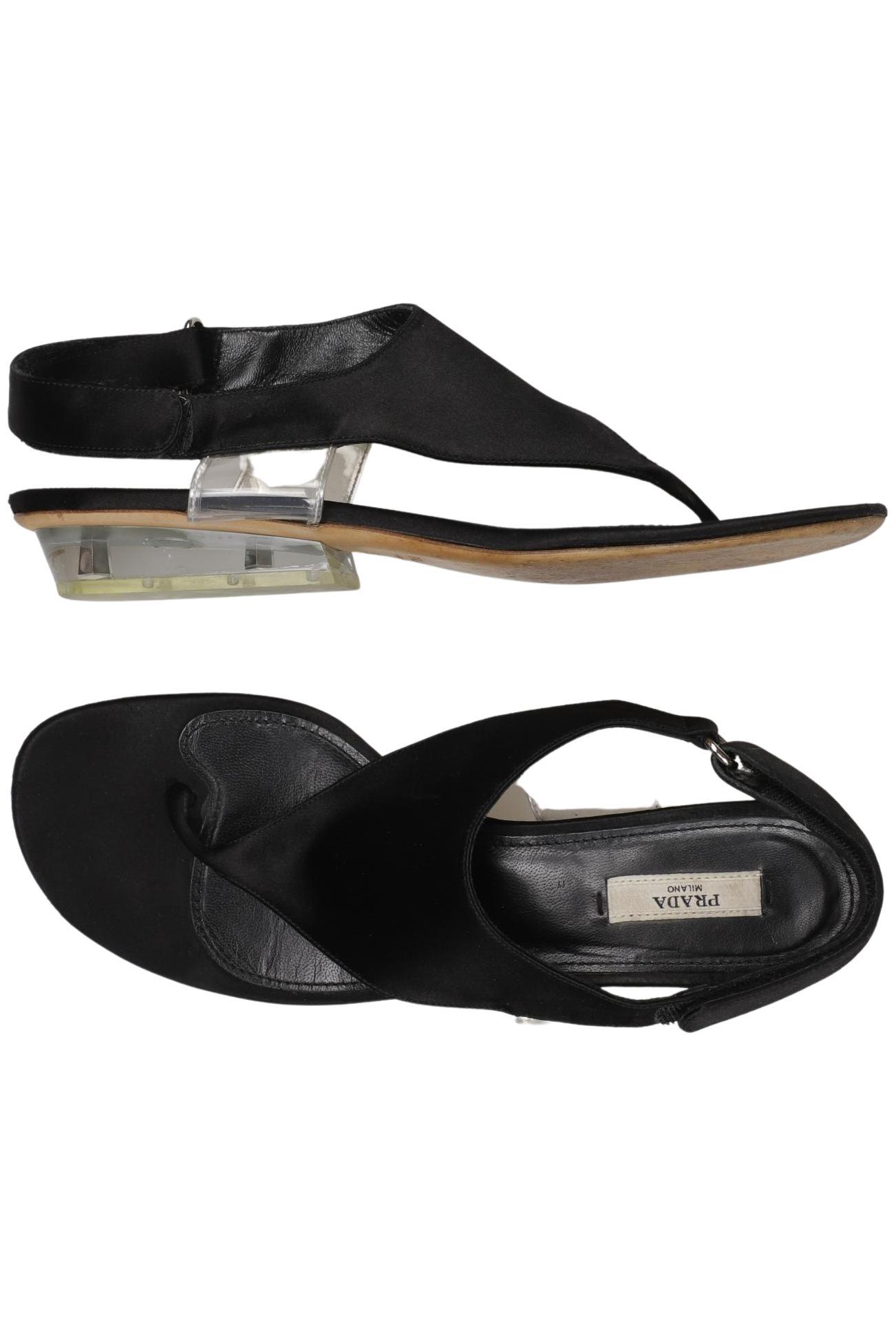 

Prada Damen Sandale, schwarz, Gr. 39.5