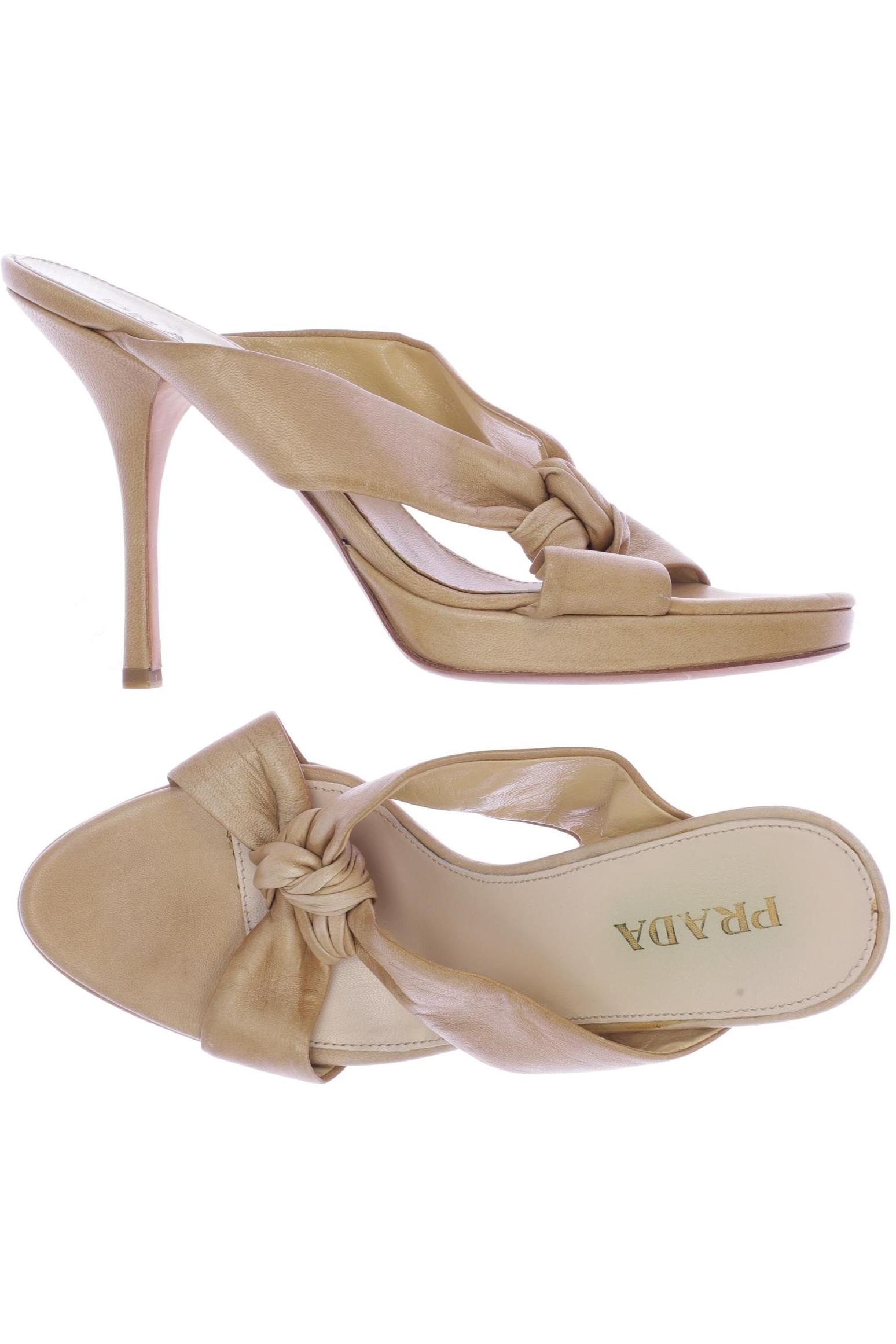 

Prada Damen Sandale, beige, Gr. 37.5
