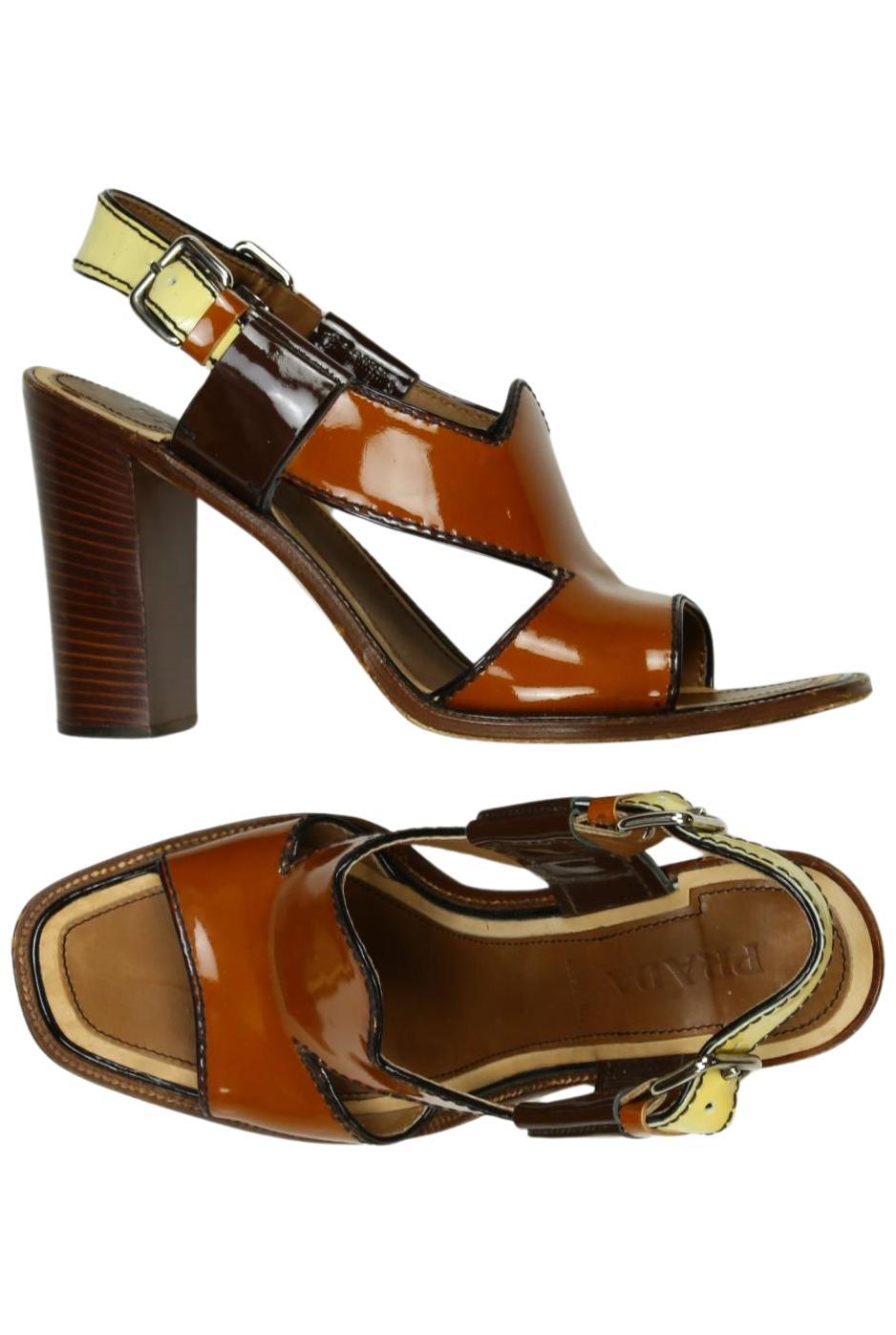 

Prada Damen Sandale, braun, Gr. 39