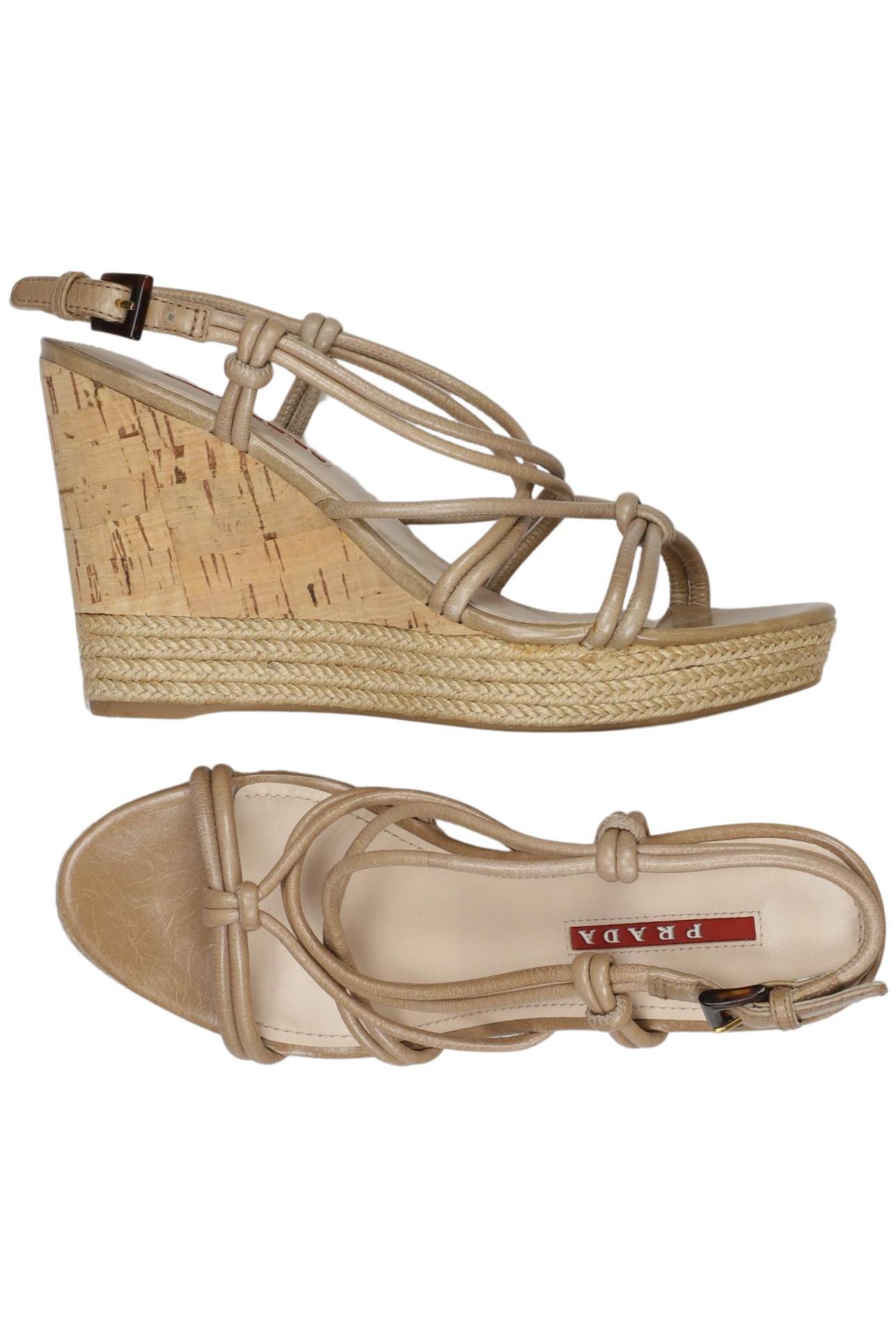 

Prada Damen Sandale, braun, Gr. 36.5