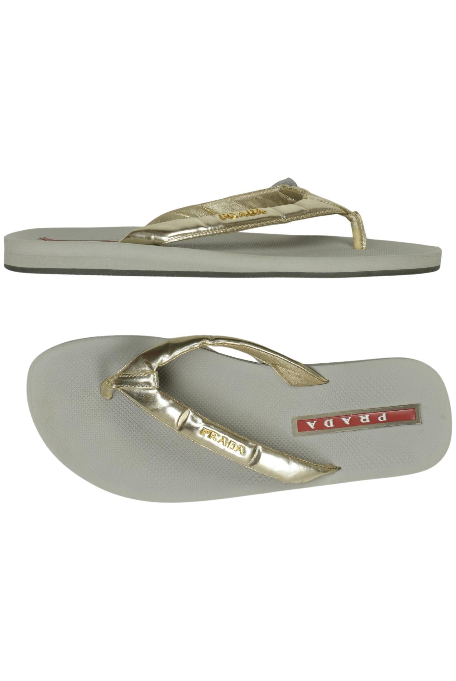 

Prada Damen Sandale, gold, Gr. 37