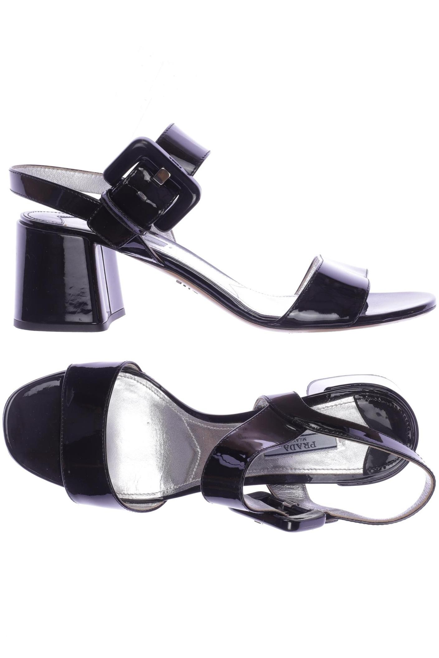 

Prada Damen Sandale, schwarz, Gr. 40